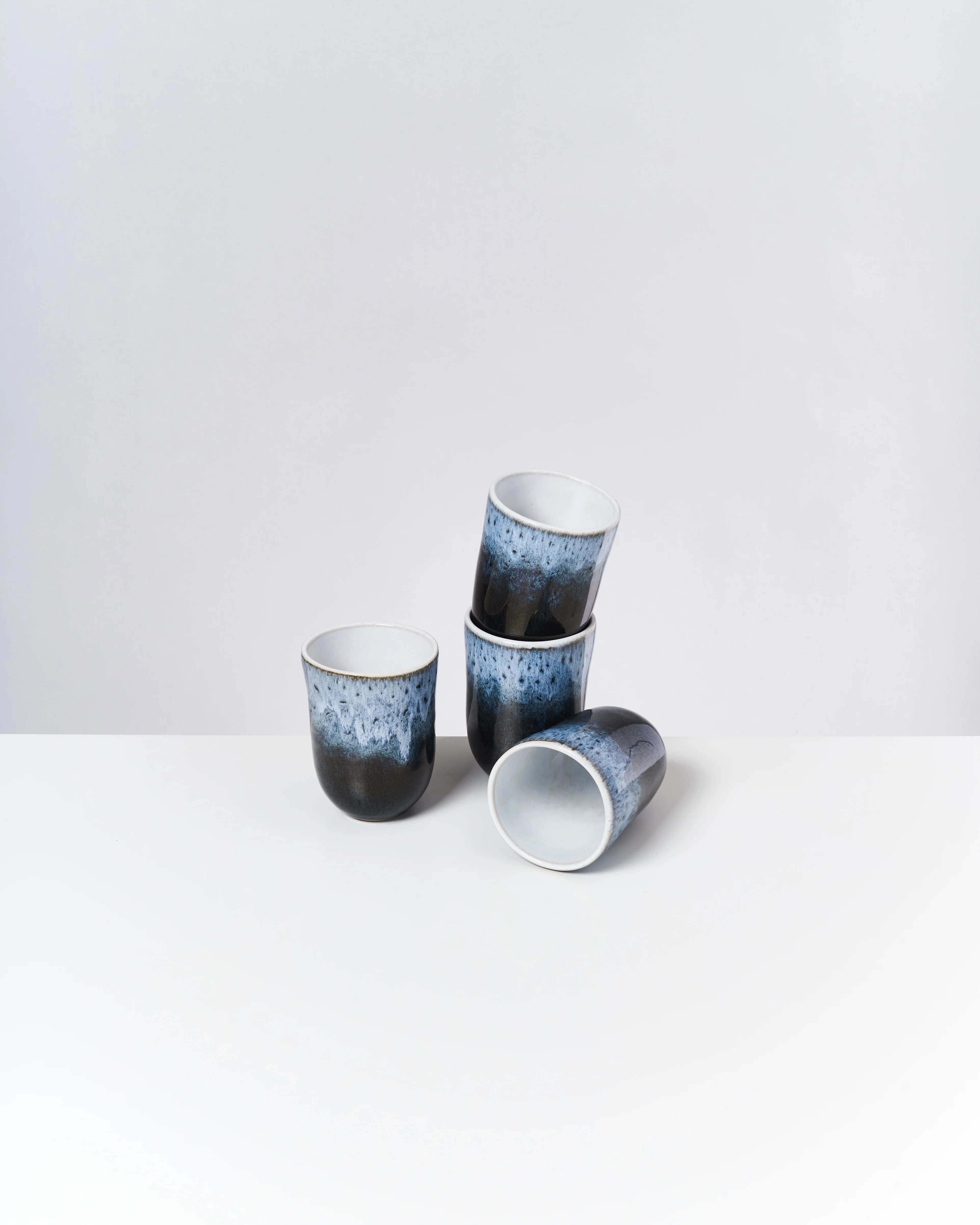 Alcachofra Becher groß schwarzblau 4er-Set