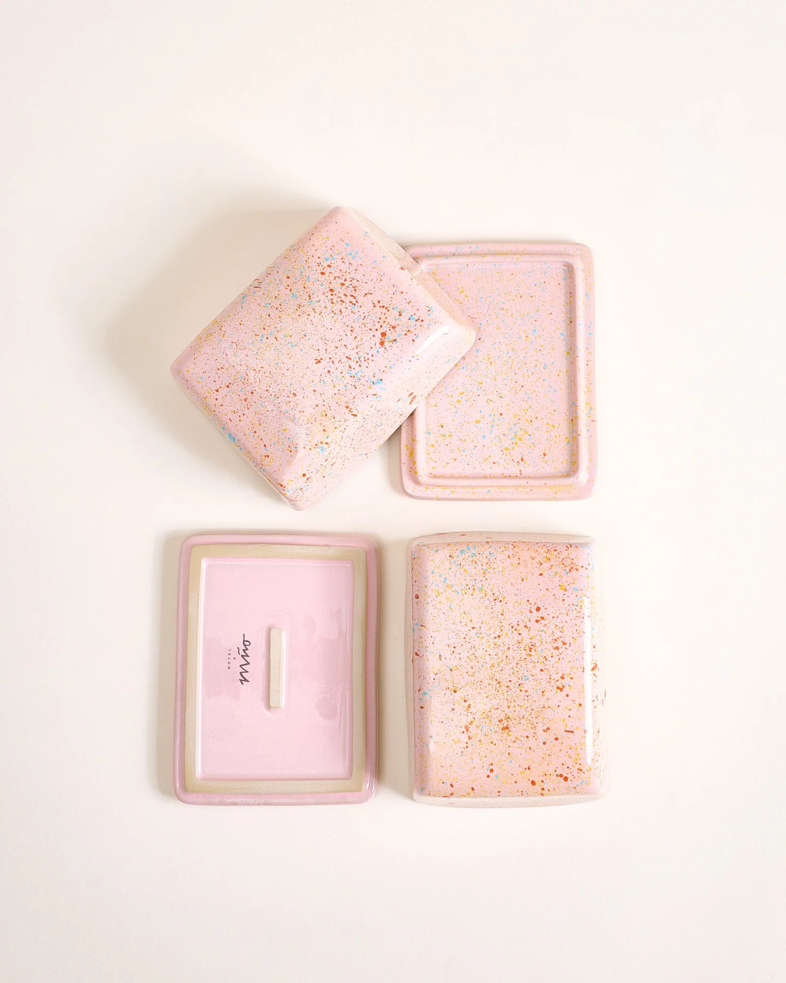 Alojamento Butterdose gesprenkelt rosa - Image 4