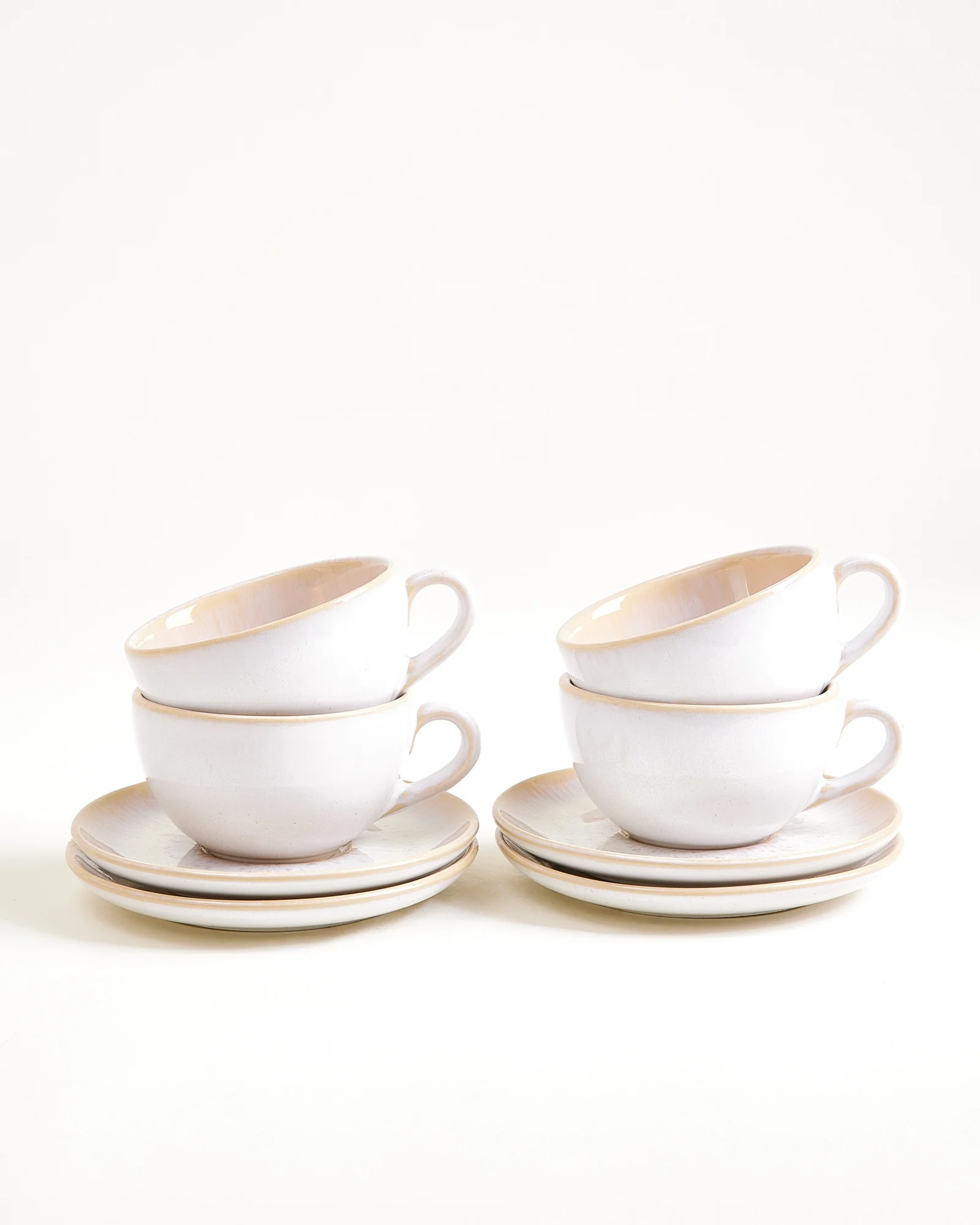 Areia Cappuccinotasse & Untertasse klein classic sand 4er-Set - Image 2