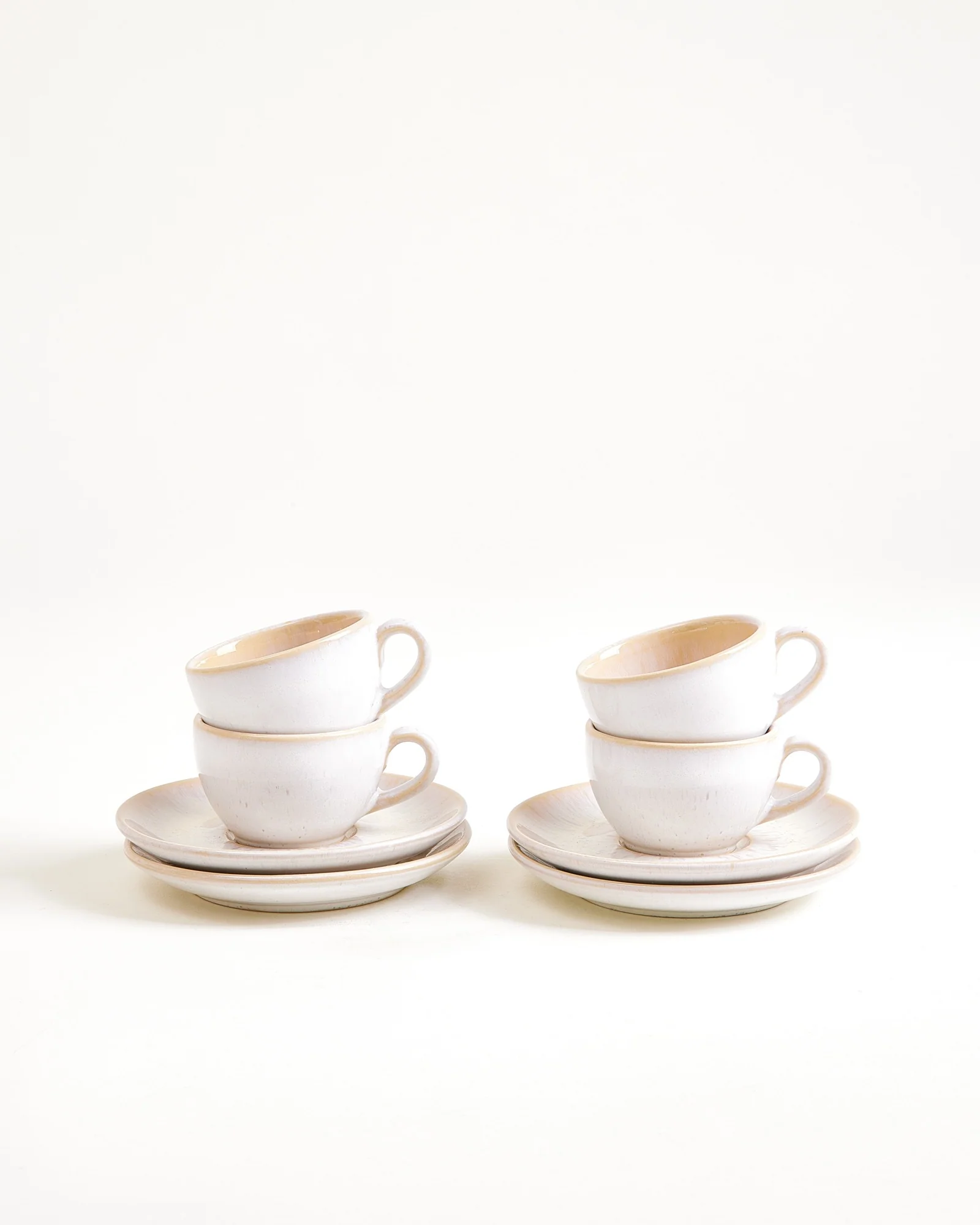 Areia Espressotasse & Espressountertasse classic sand 4er-Set