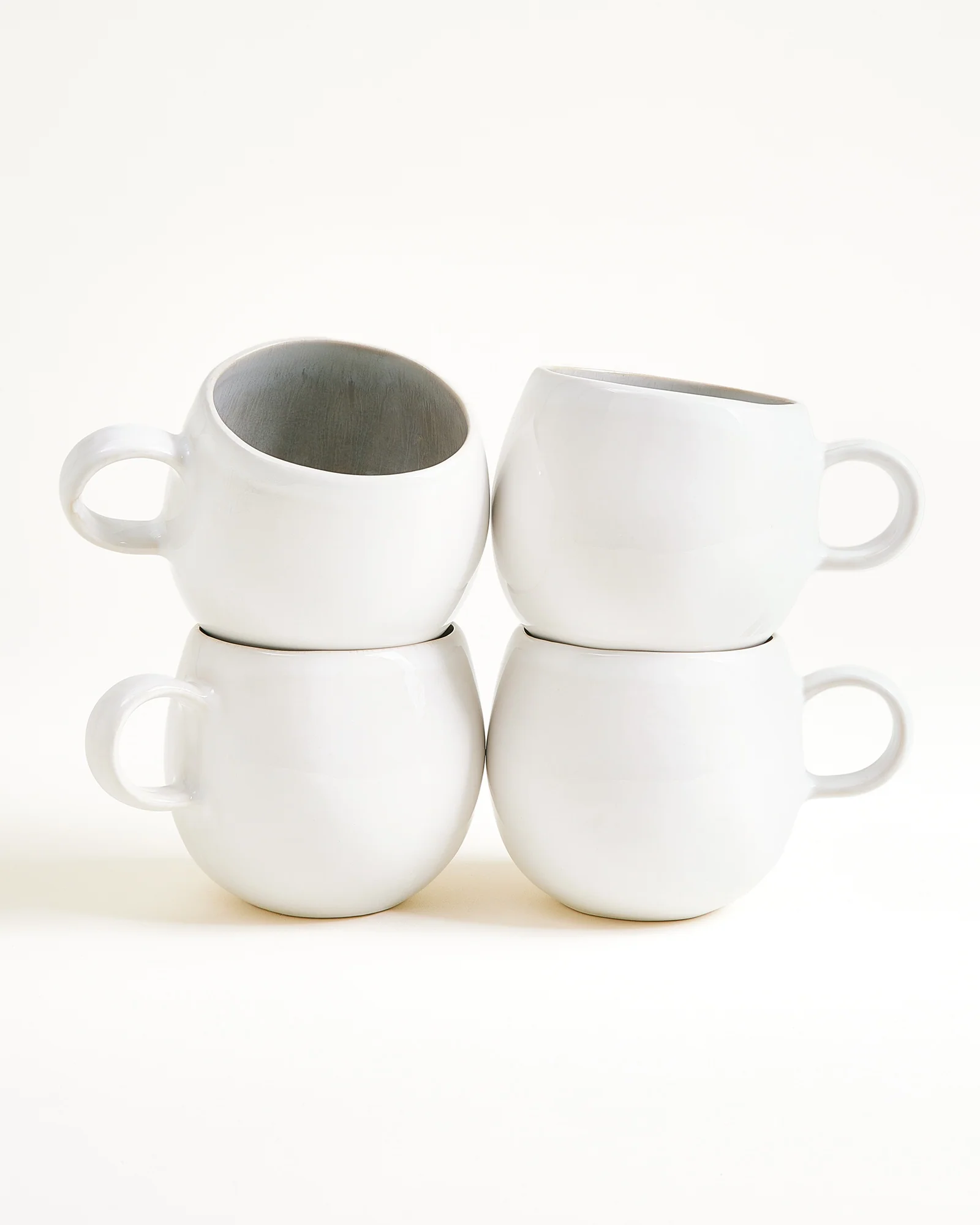 Areia Tasse groß grau 4er-Set
