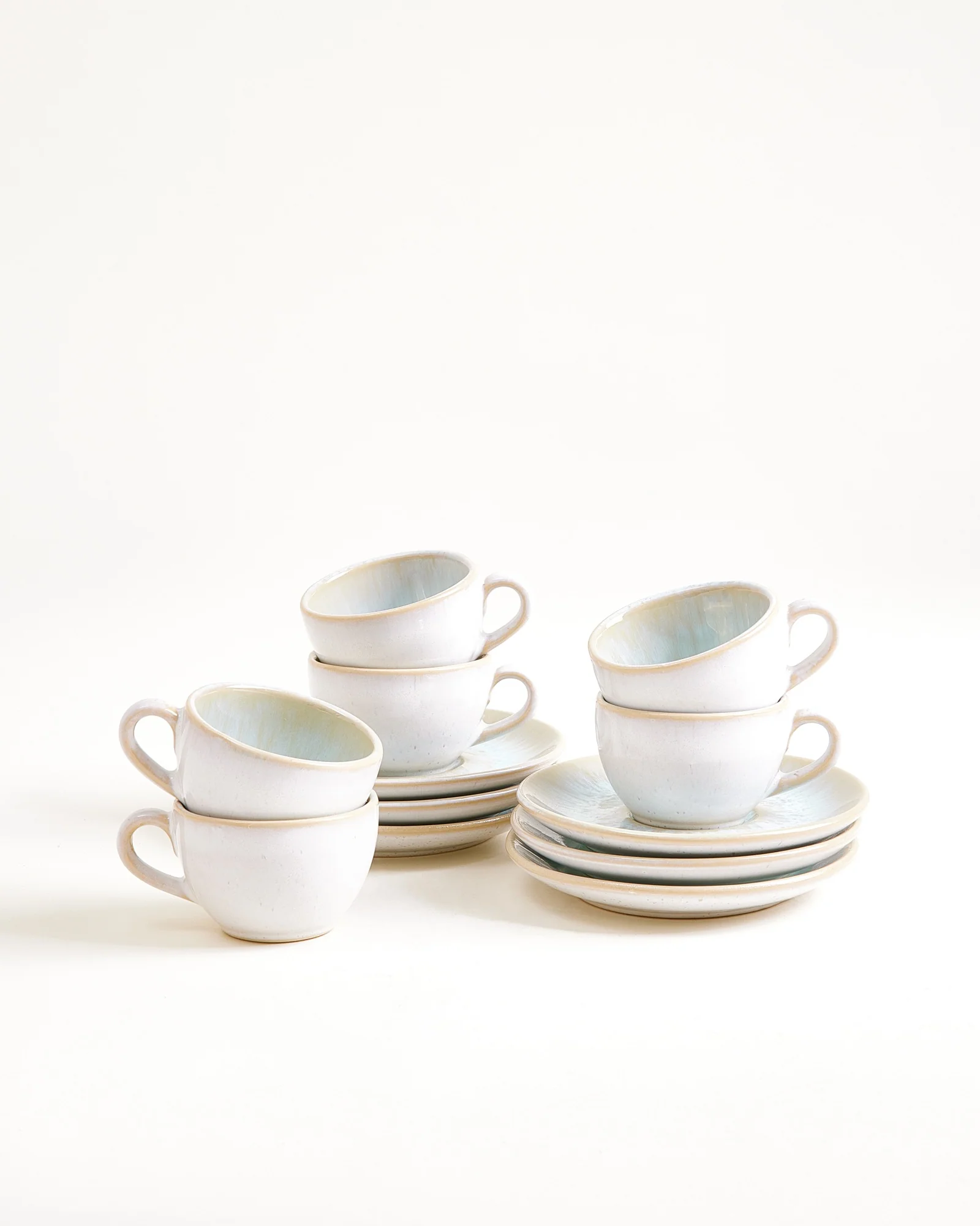 Areia Espressotasse & Espressountertasse classic azur 6er-Set