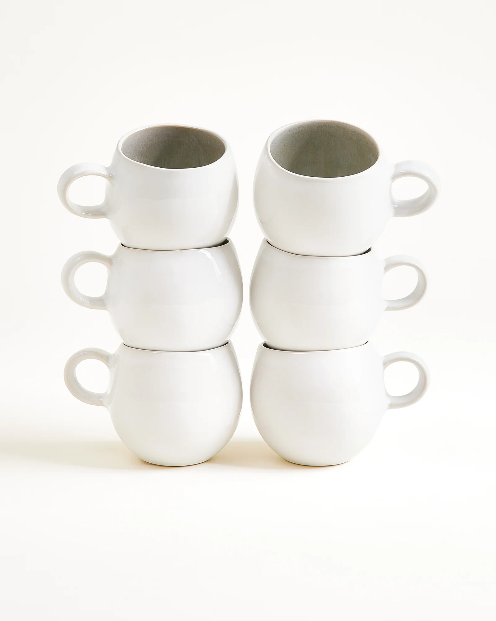 Areia Tasse klein grau 6er-Set