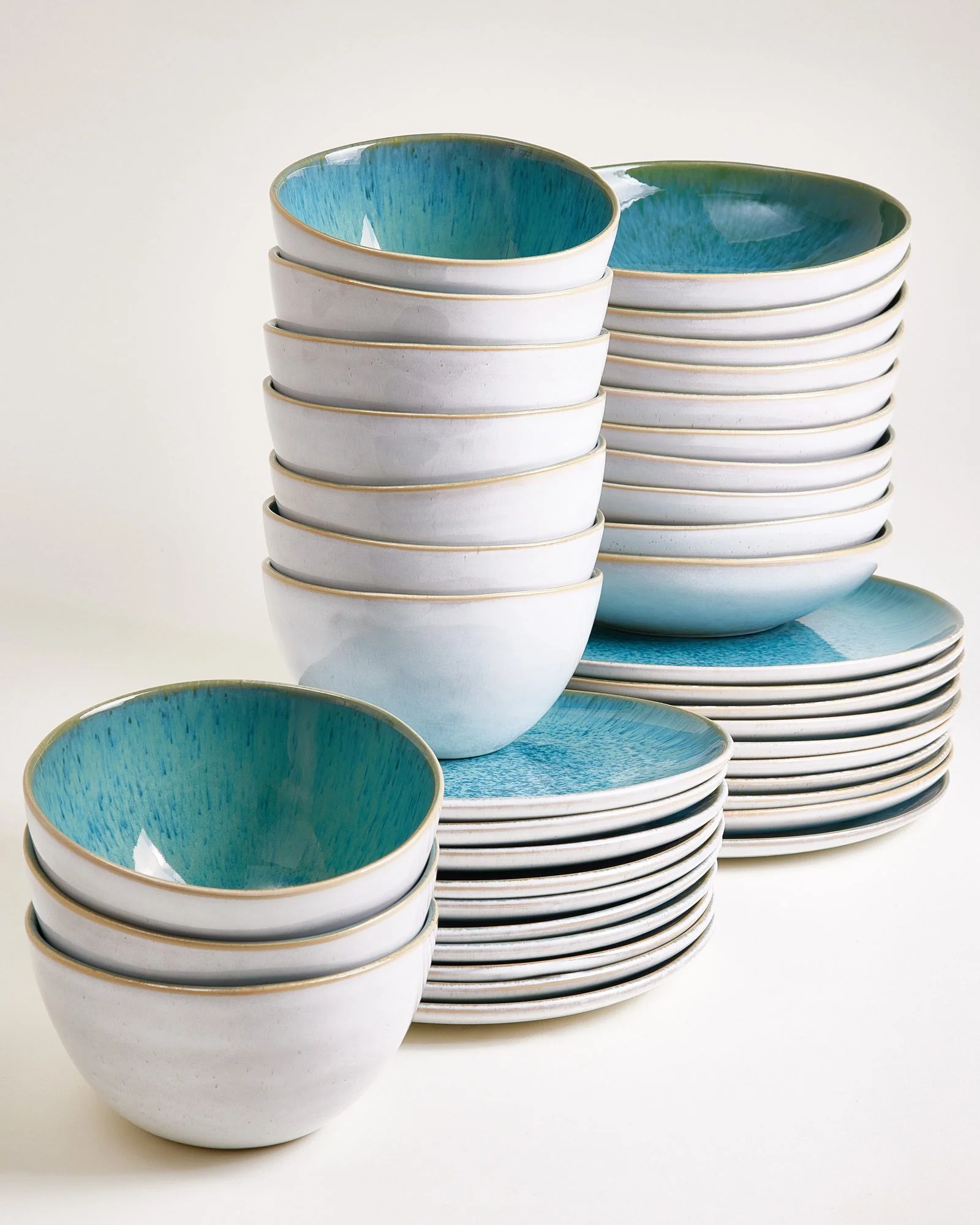 Areia Geschirr-Set aqua 40-teilig