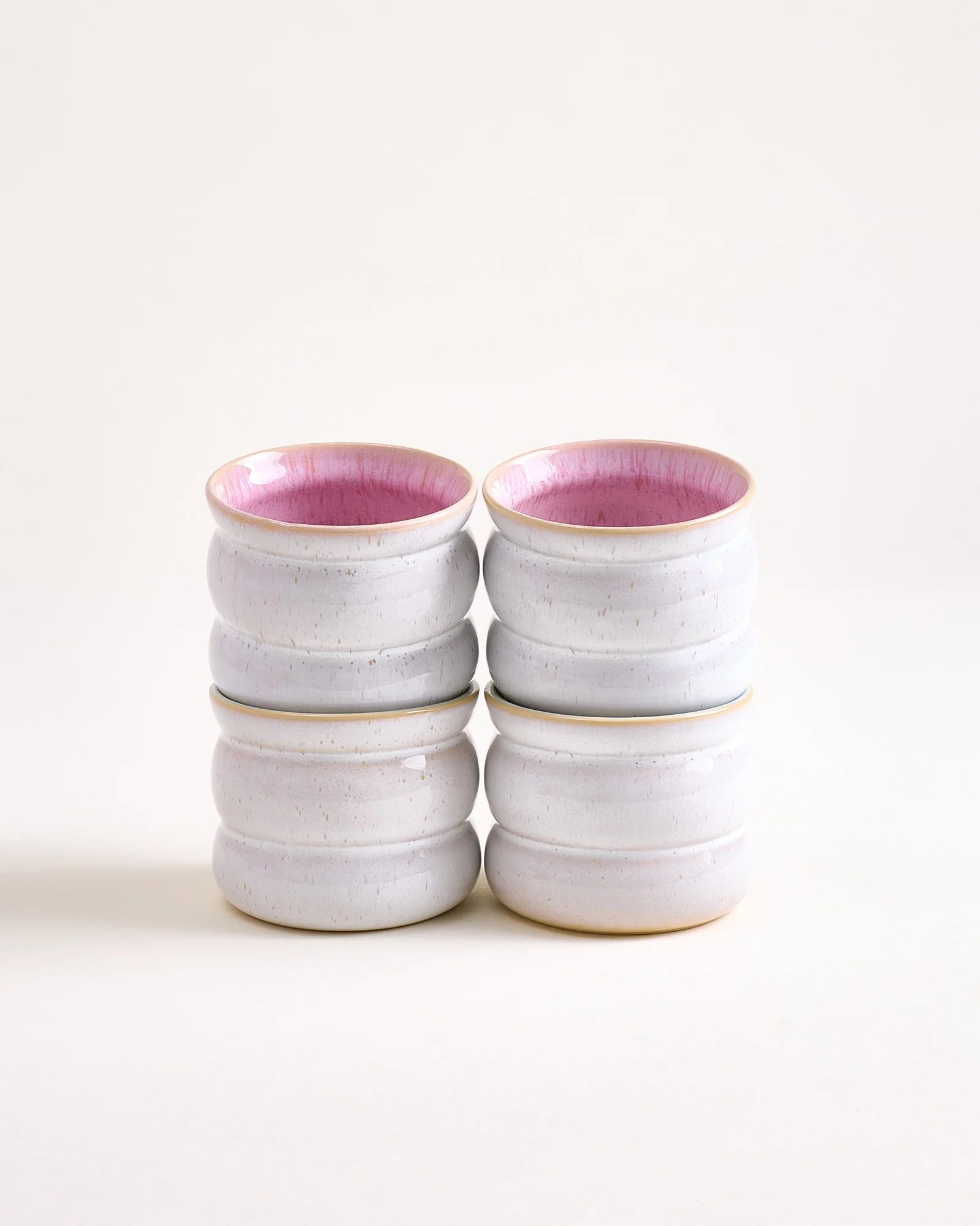 Areia Becher klein bubble rosé 4er-Set