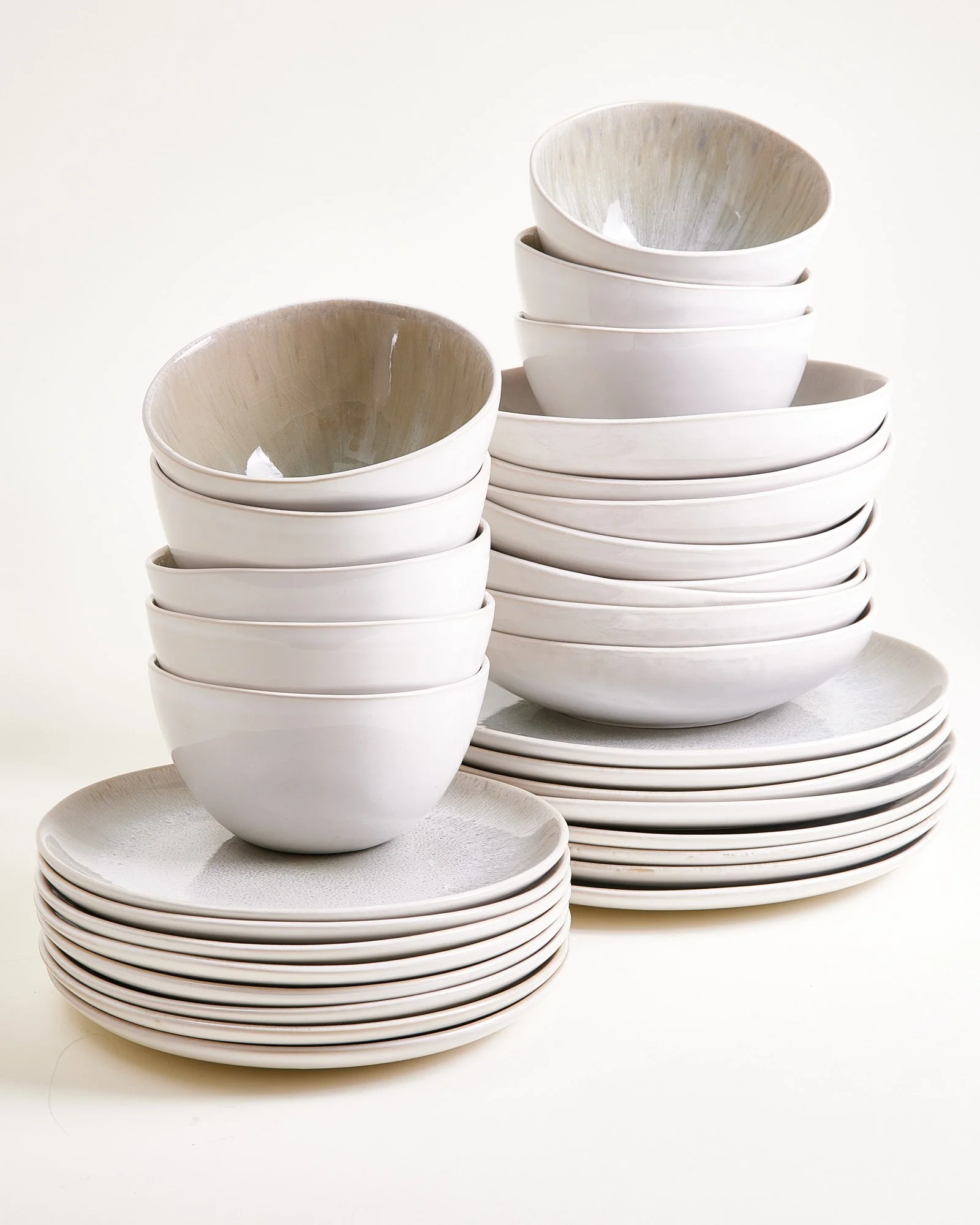 Areia Geschirr-Set grau 32-teilig