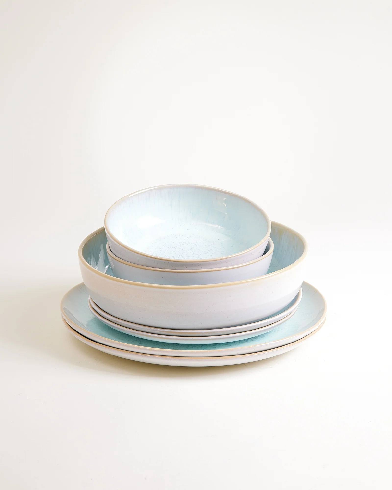 Areia Geschirr-Set modern azur 7-teilig