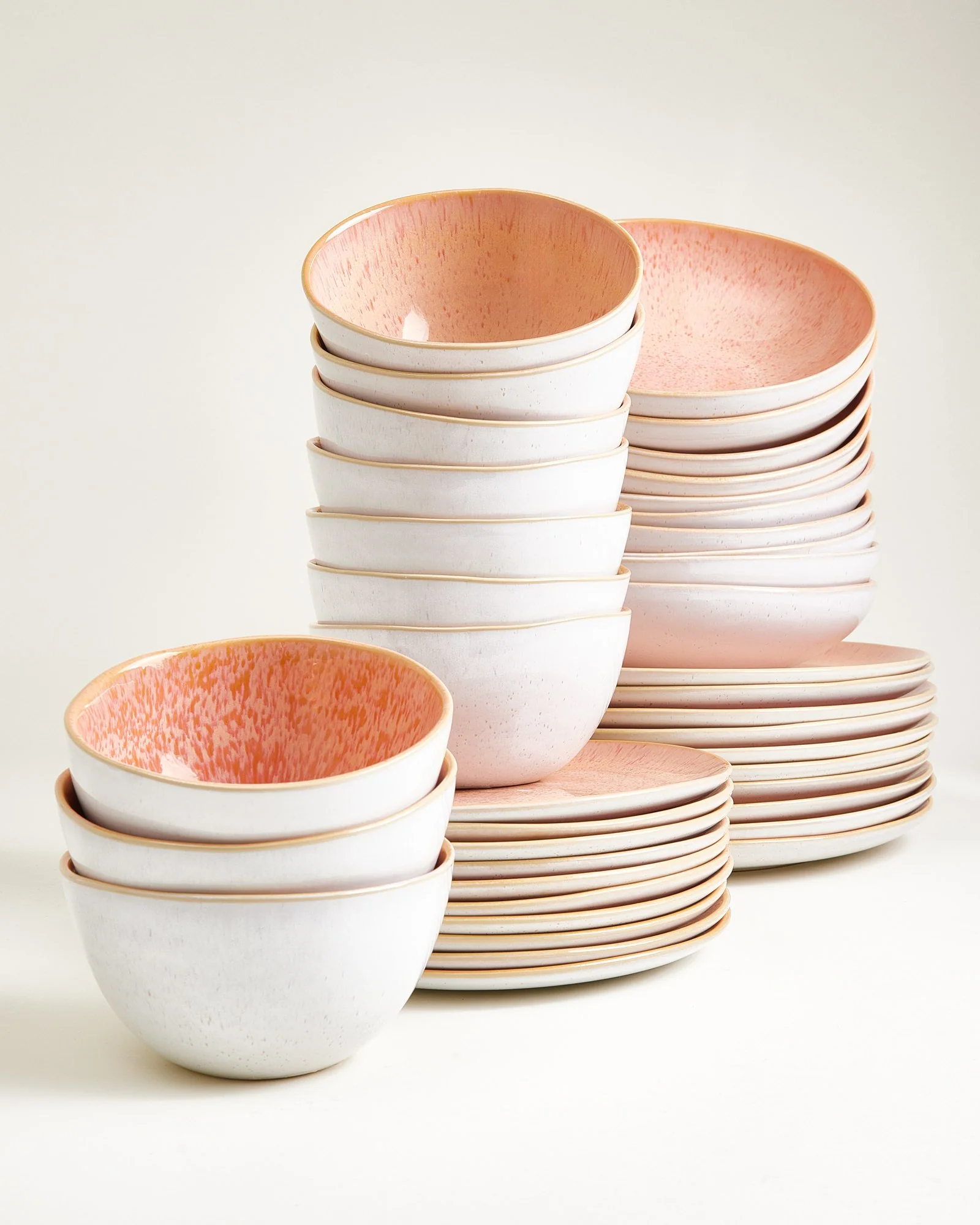 Areia Geschirr-Set pink 40-teilig