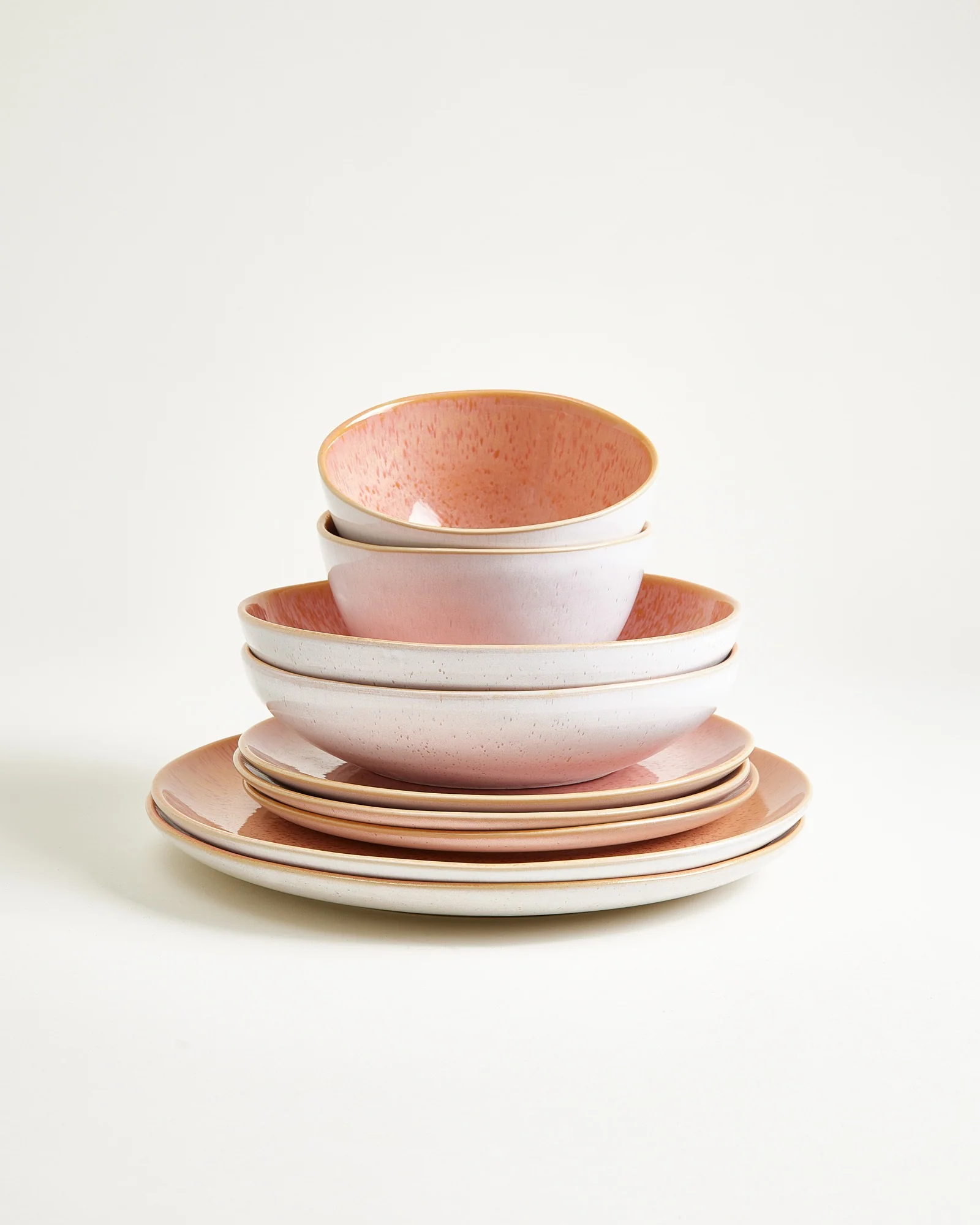Areia Geschirr-Set pink 8-teilig