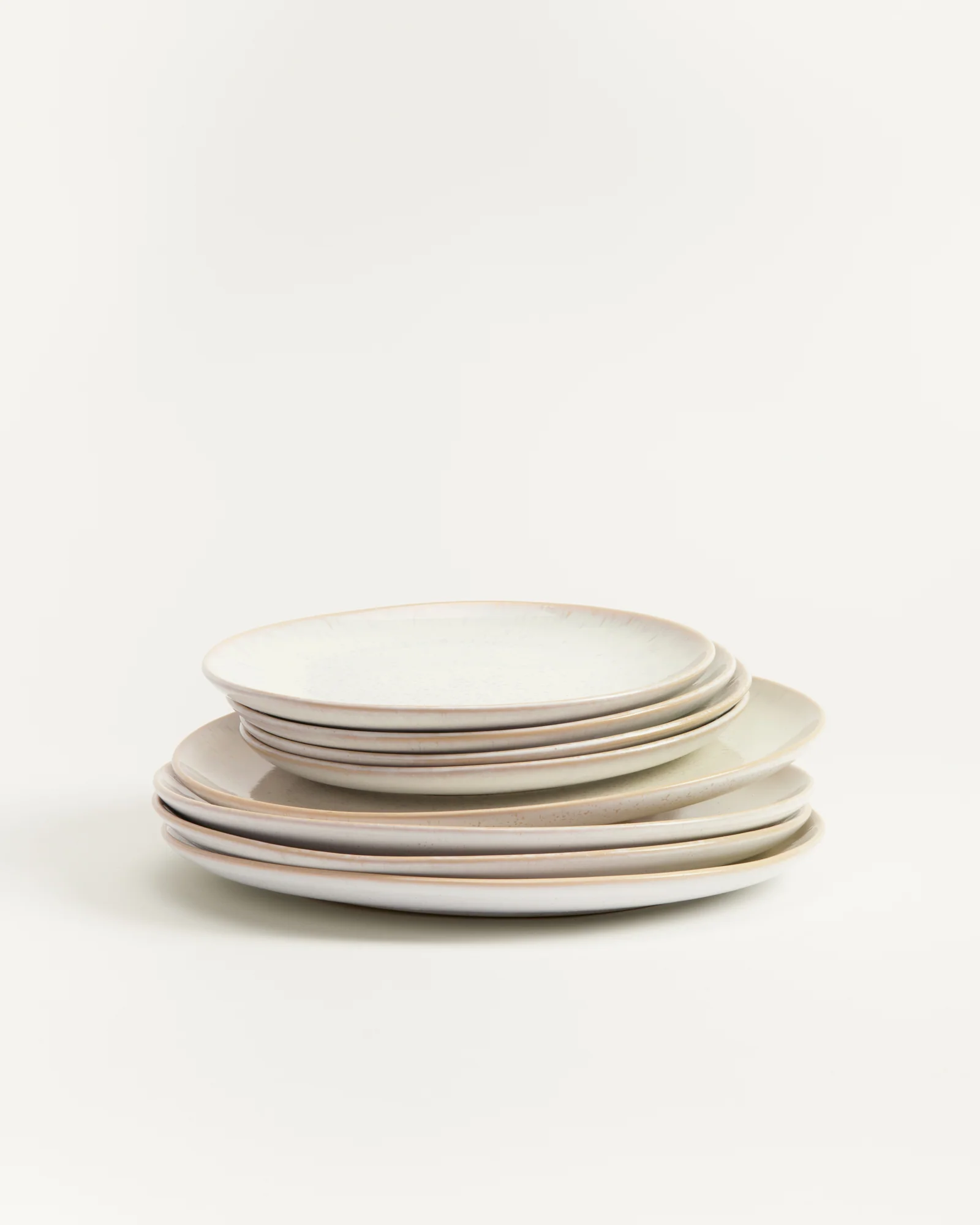 Areia Teller-Set sand 8-teilig