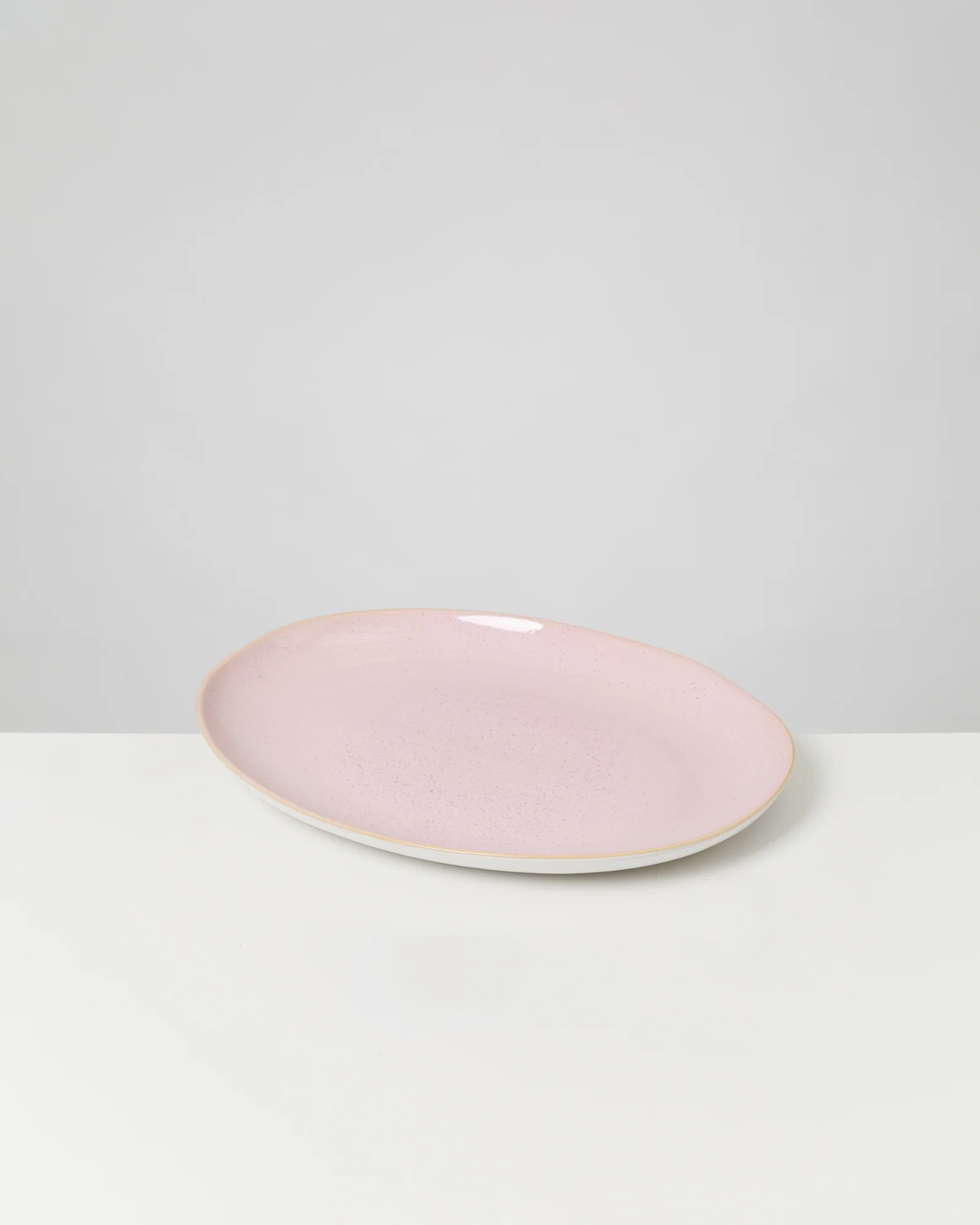 Areia Servierplatte L oval rosé