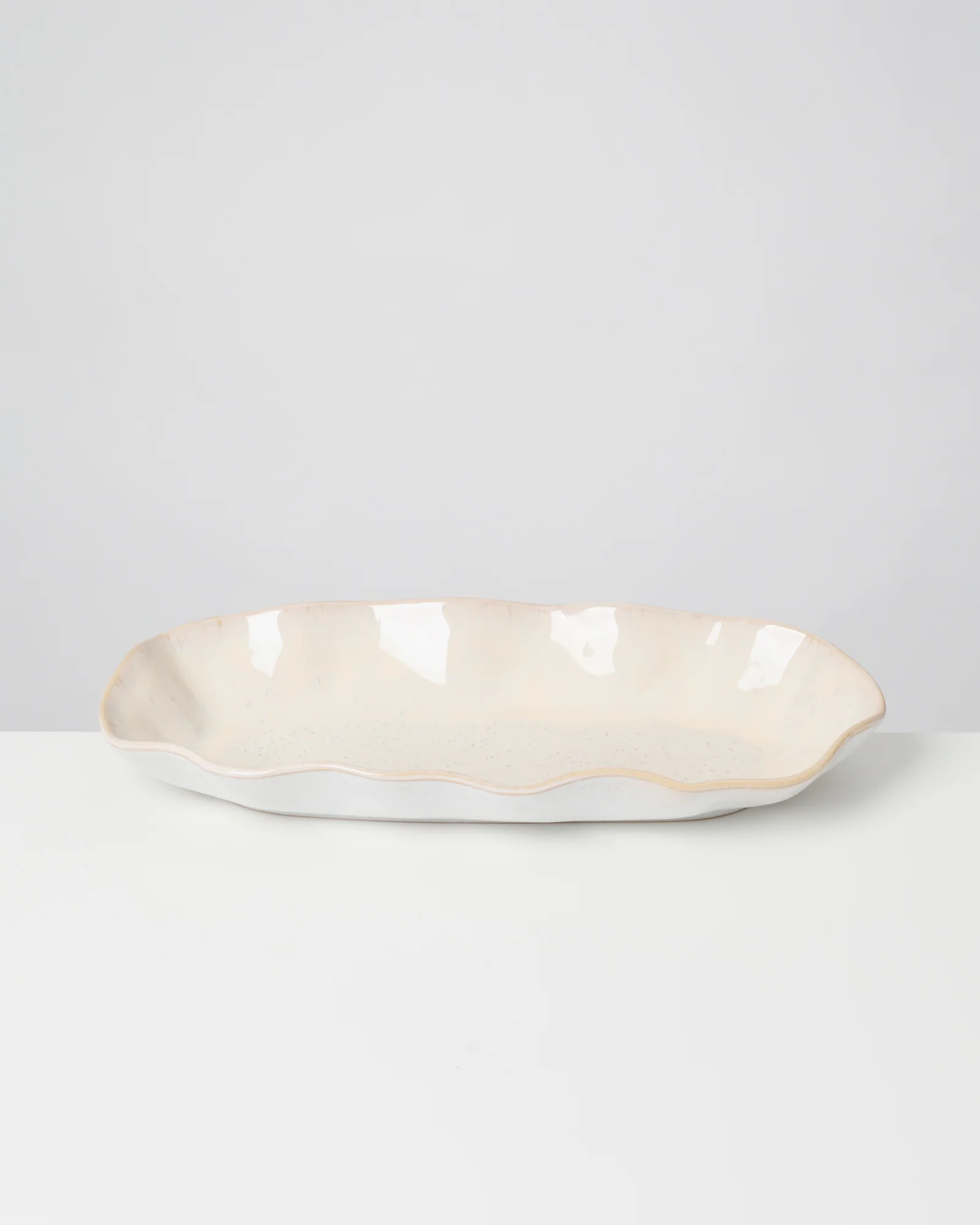 Areia Servierplatte L shell sand