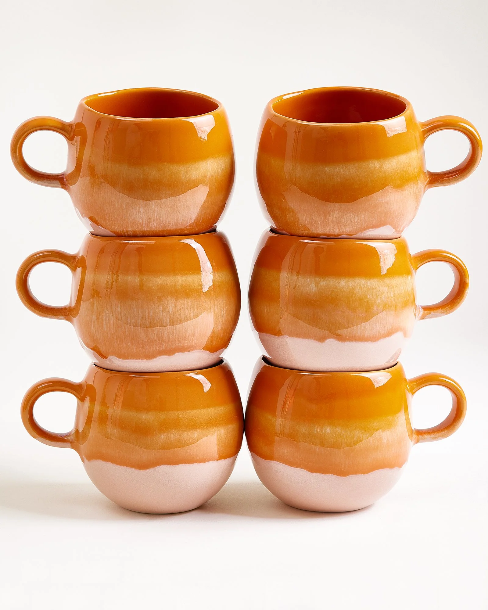 Bica Tasse groß orange 6er-Set