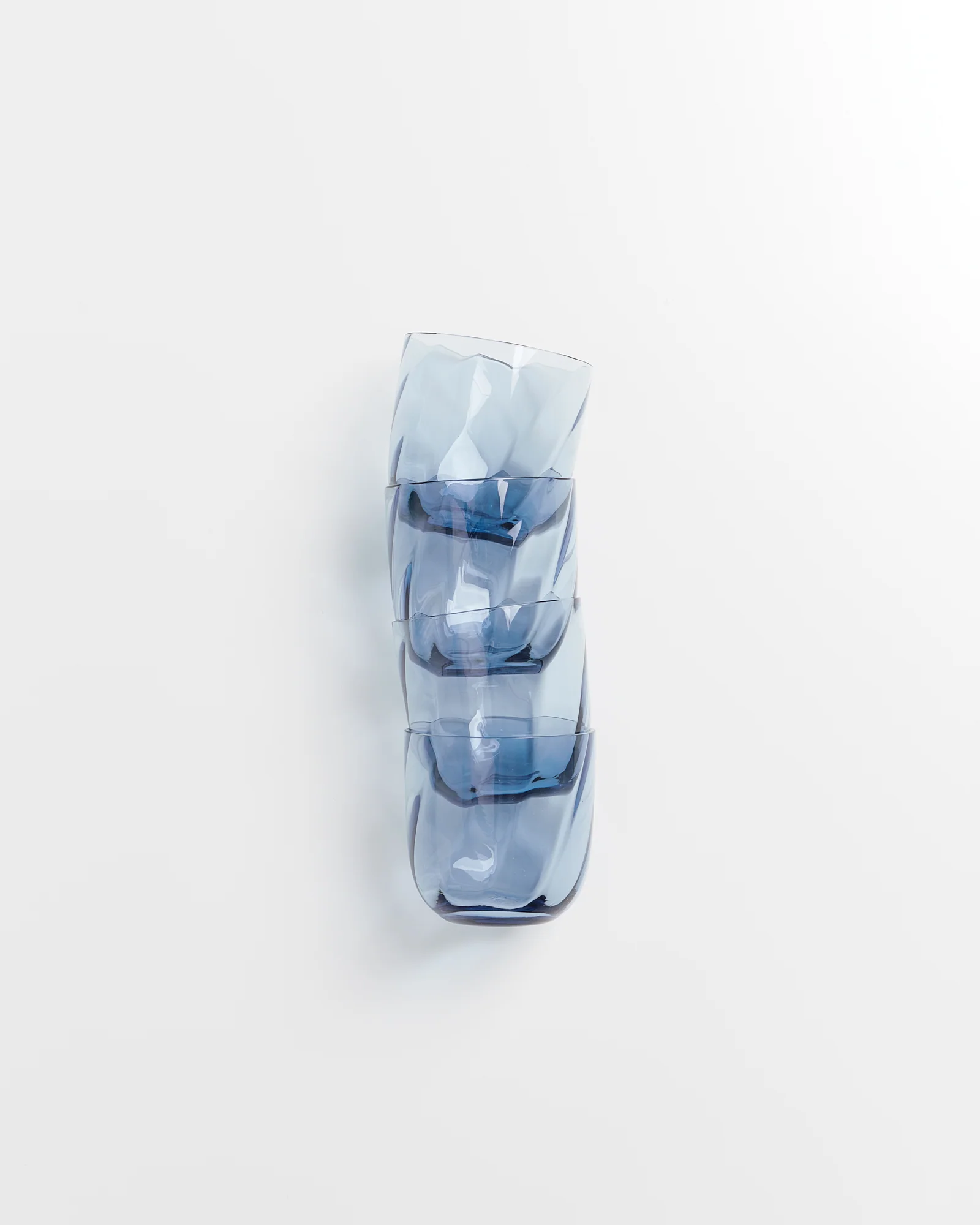 Calma Glas klein swirl blau 4er-Set - Image 5