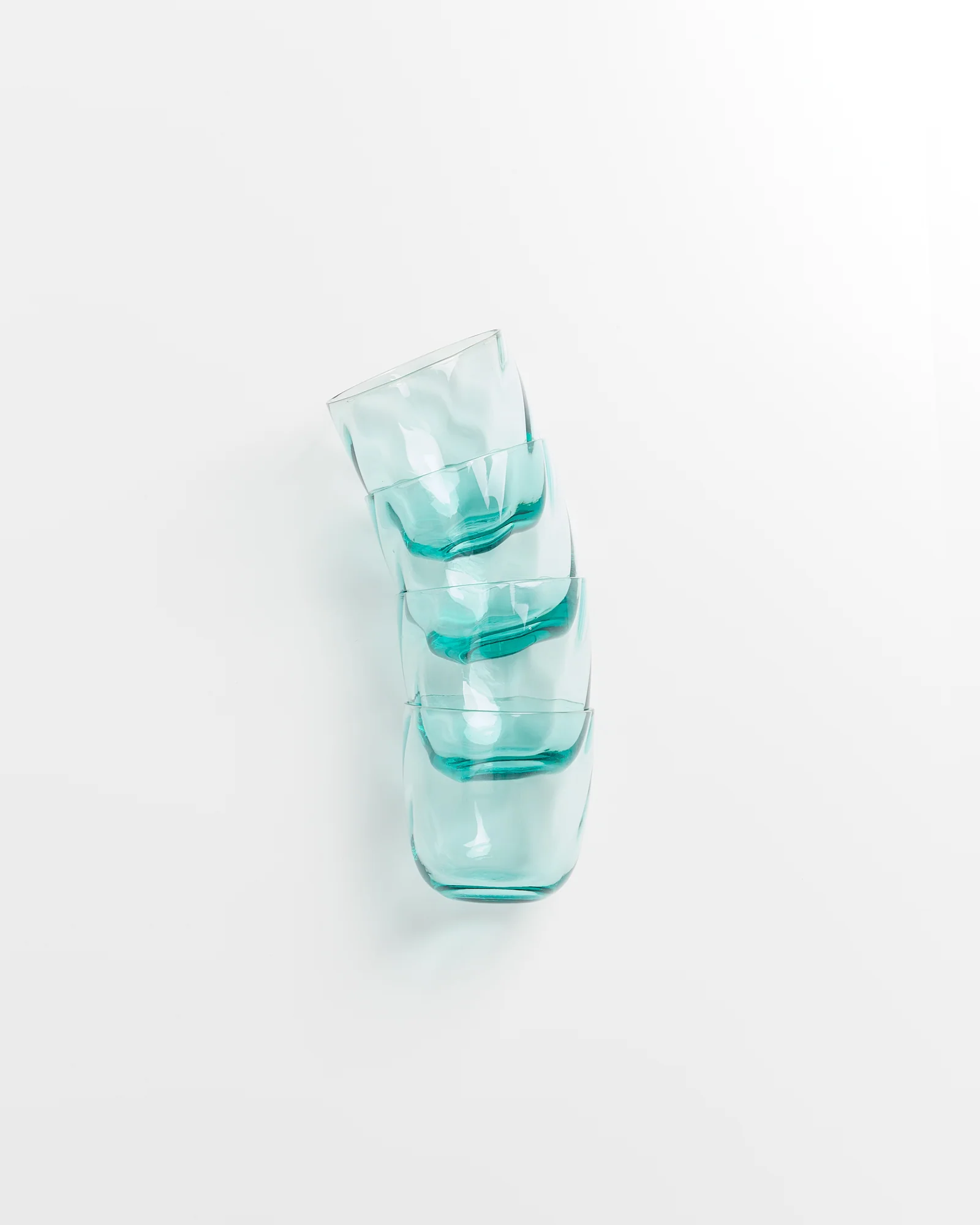 Calma Glas klein swirl grün 4er-Set - Image 5