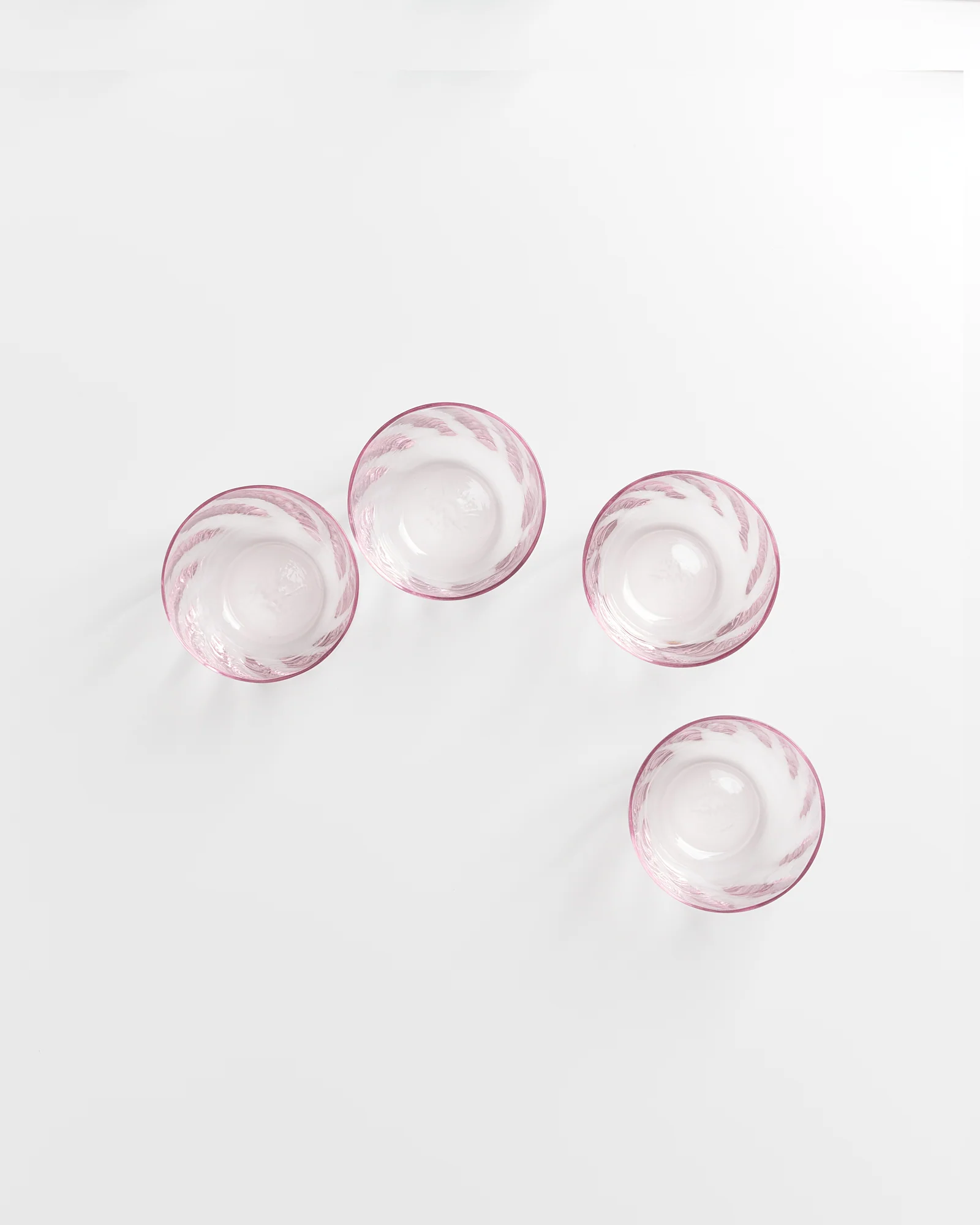 Calma Glas klein swirl rosé 4er-Set - Image 6