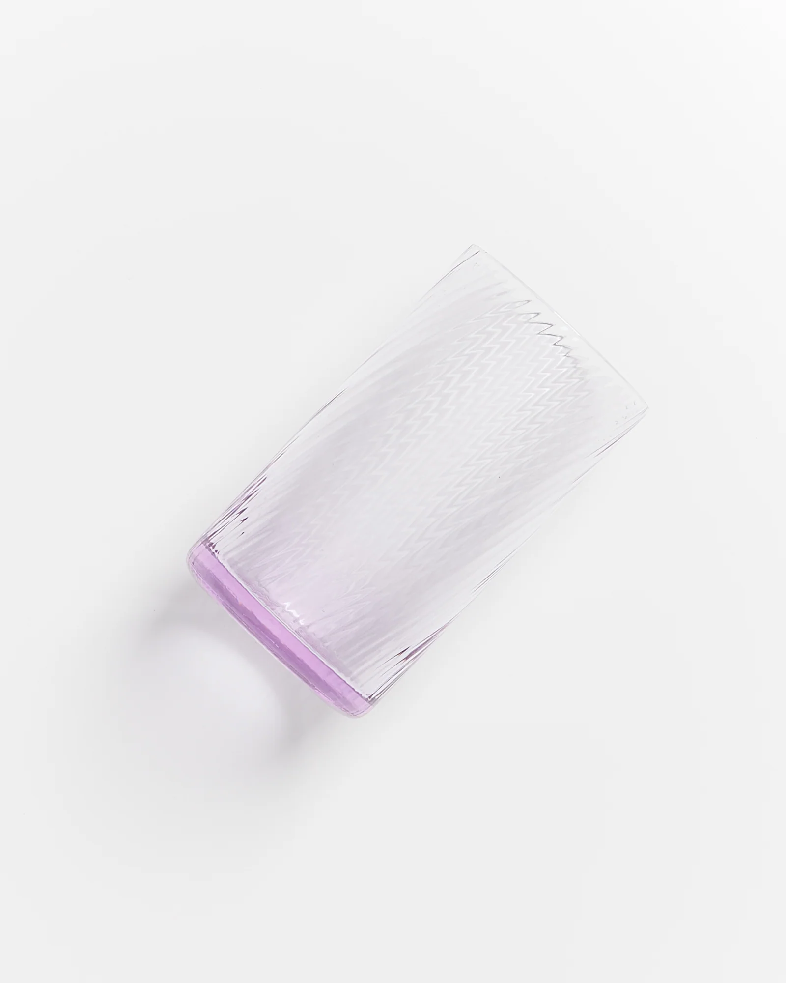 Leiria Glas klein riffled lila - Image 4
