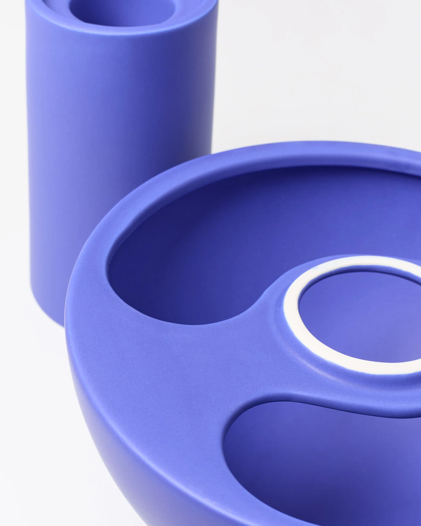 Cogumelo Keramiklampe dunkelblau - Image 3