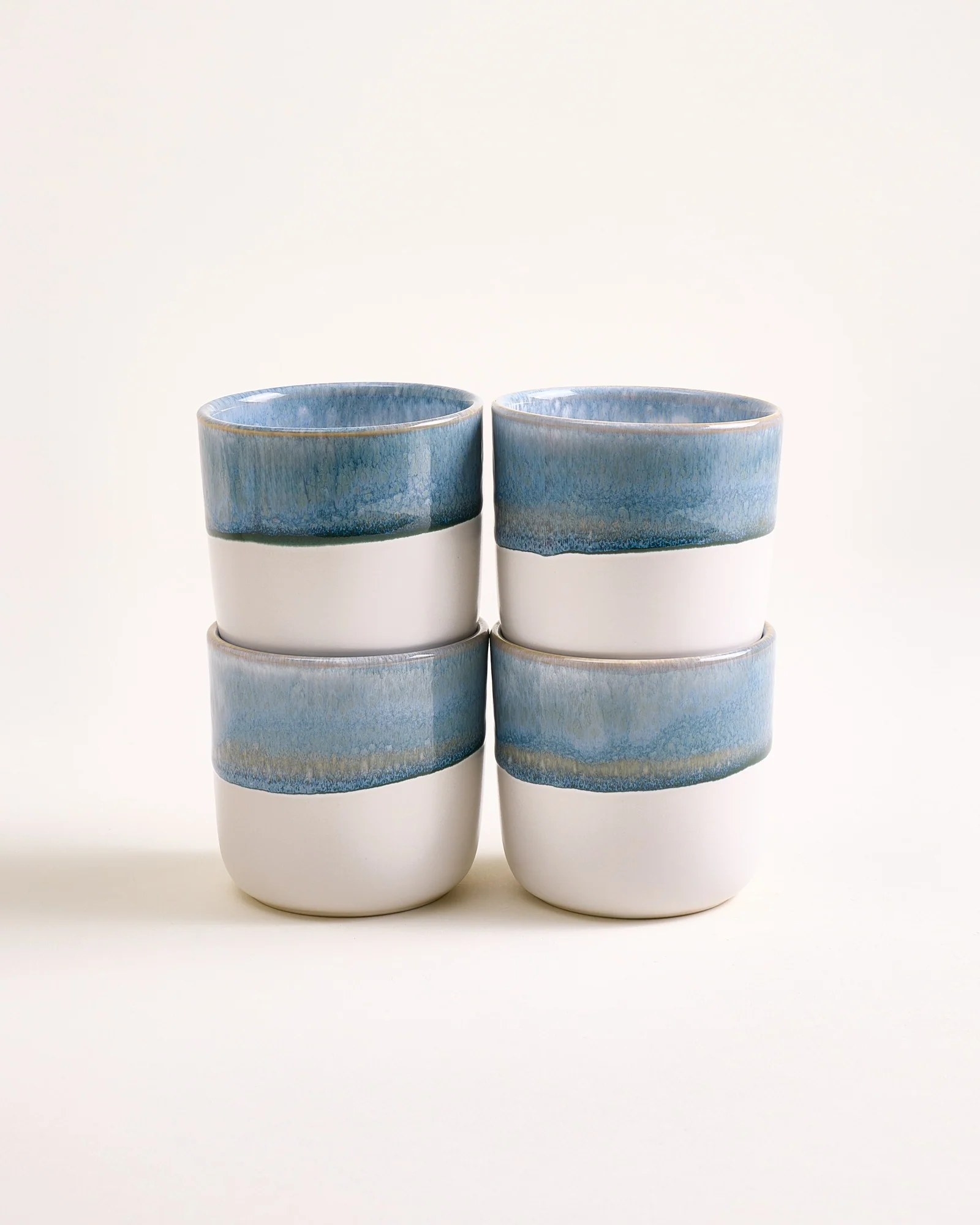 Coimbra Becher groß graublau 4er-Set