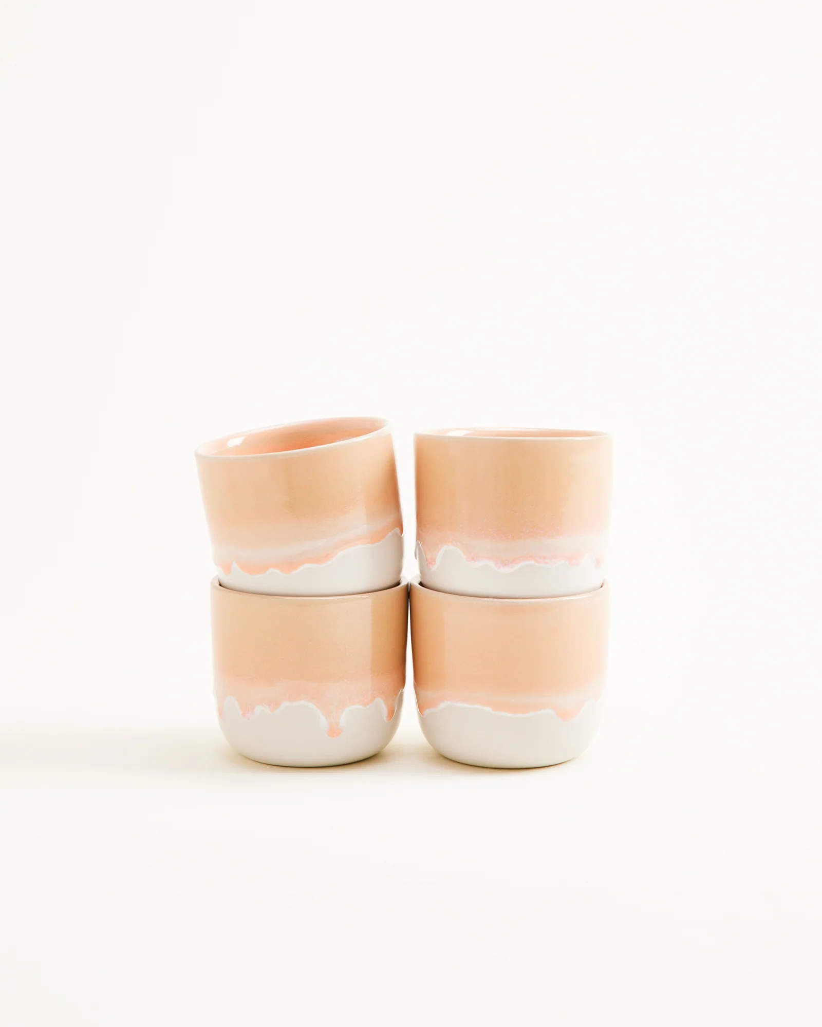 Coimbra Becher klein apricot 4er-Set