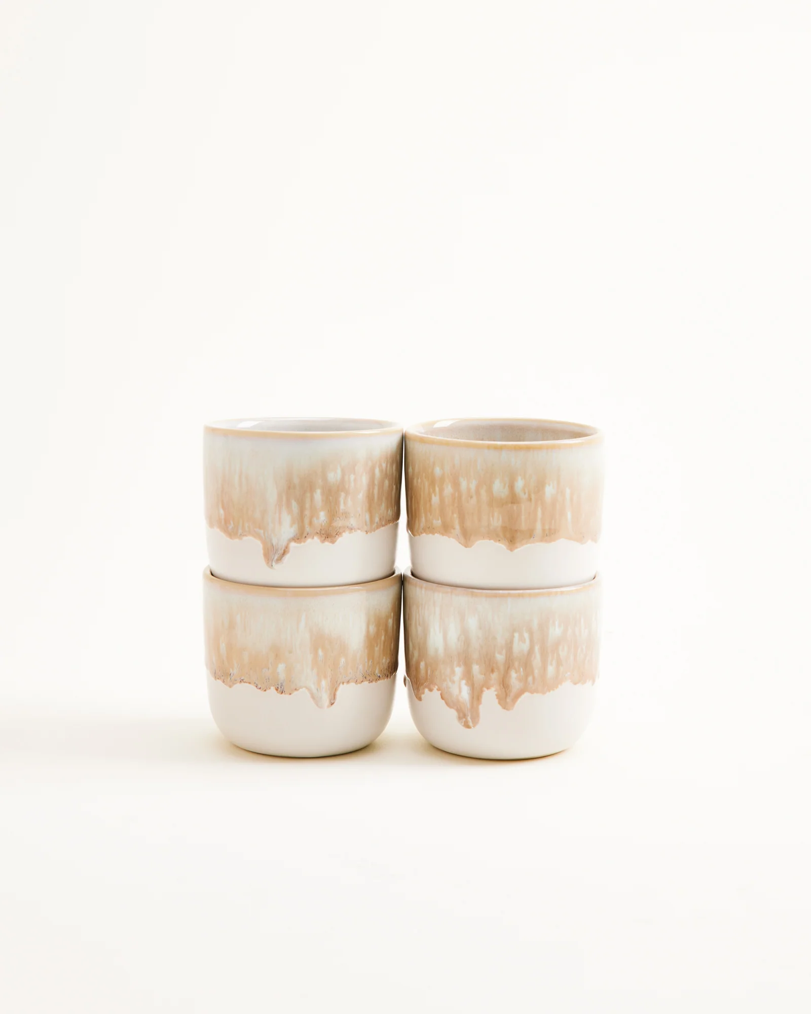 Coimbra Becher klein sand 4er-Set