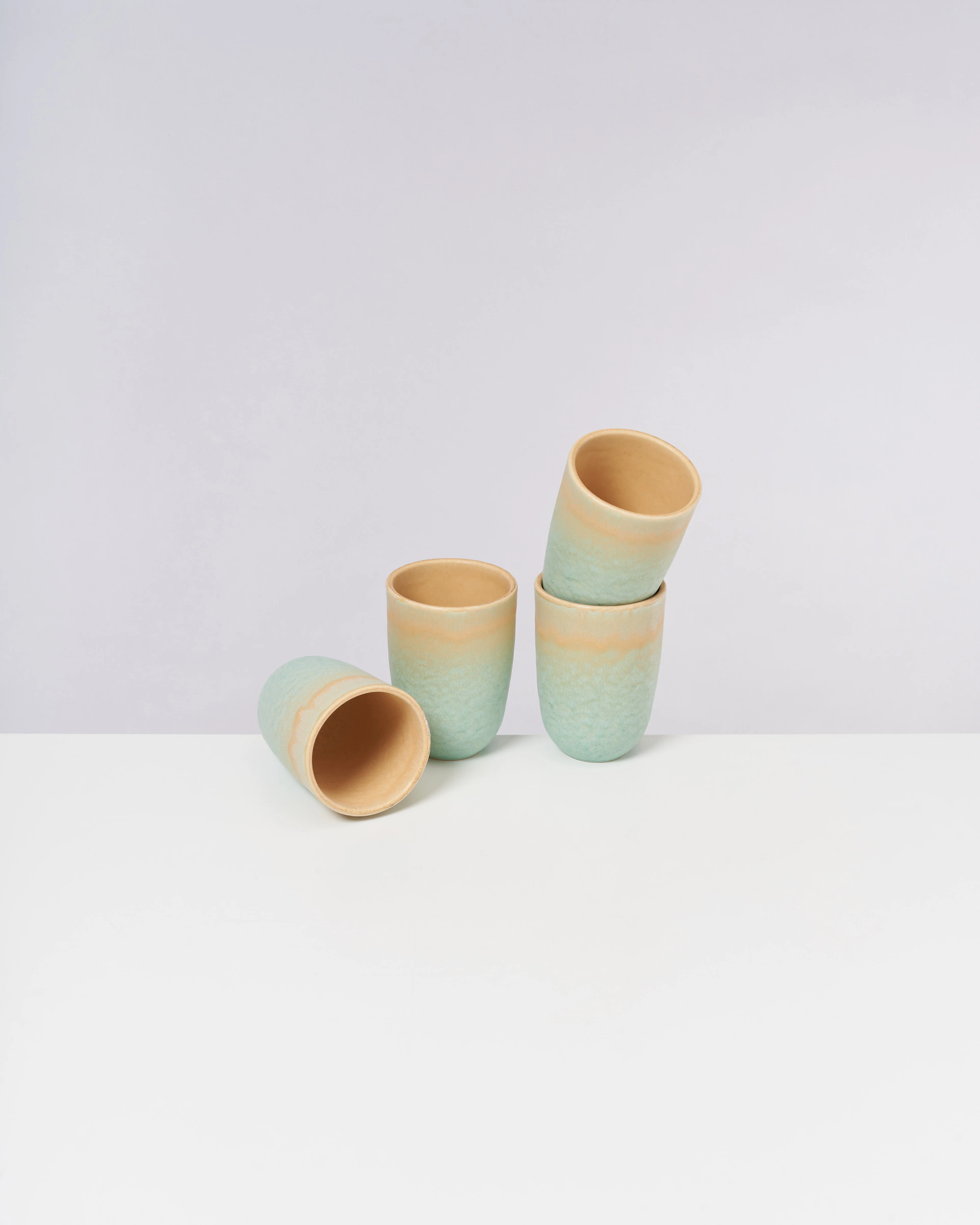Copa Alto Becher groß apricot mint 4er-Set