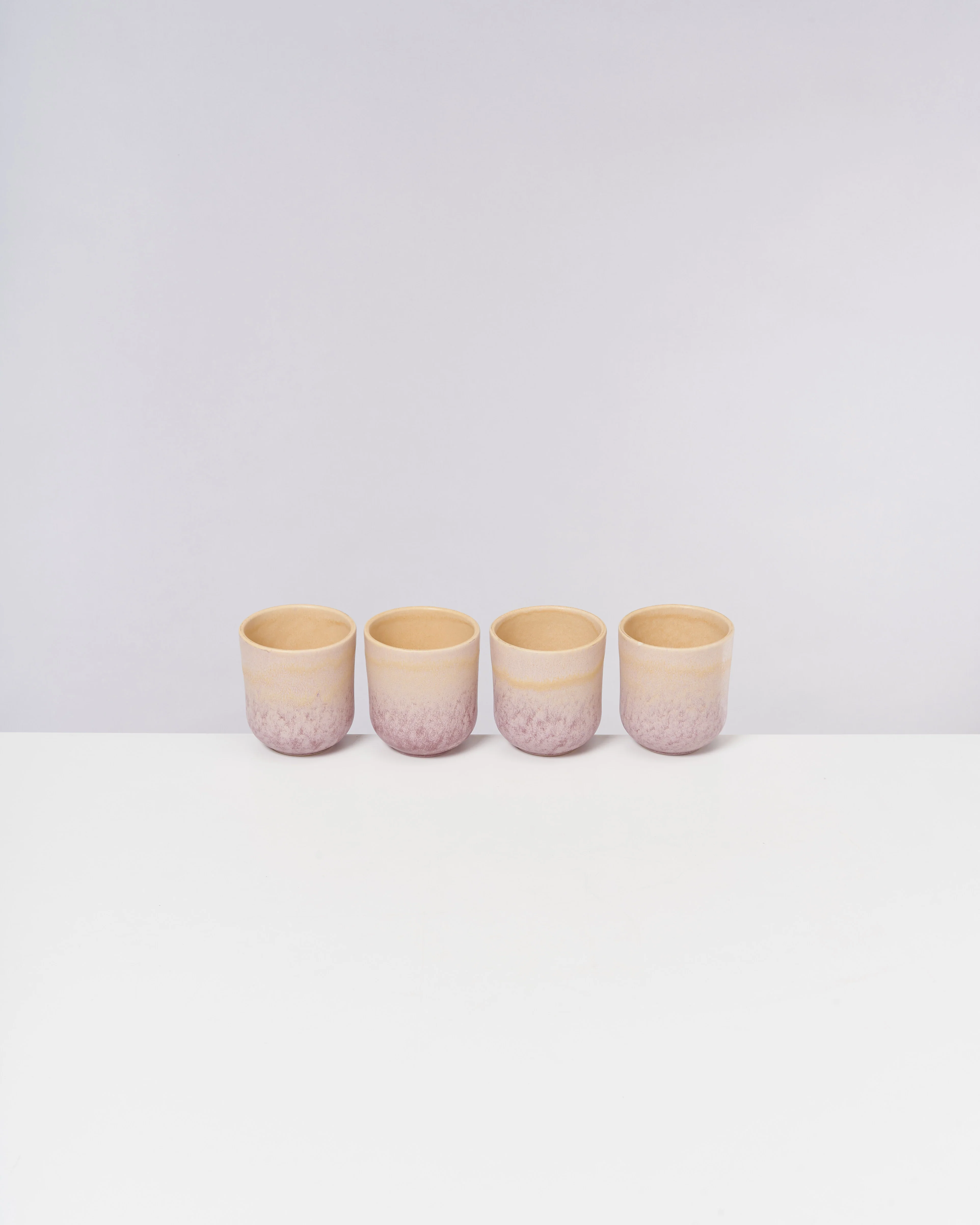 Copa Alto Becher klein apricot flieder 4er-Set