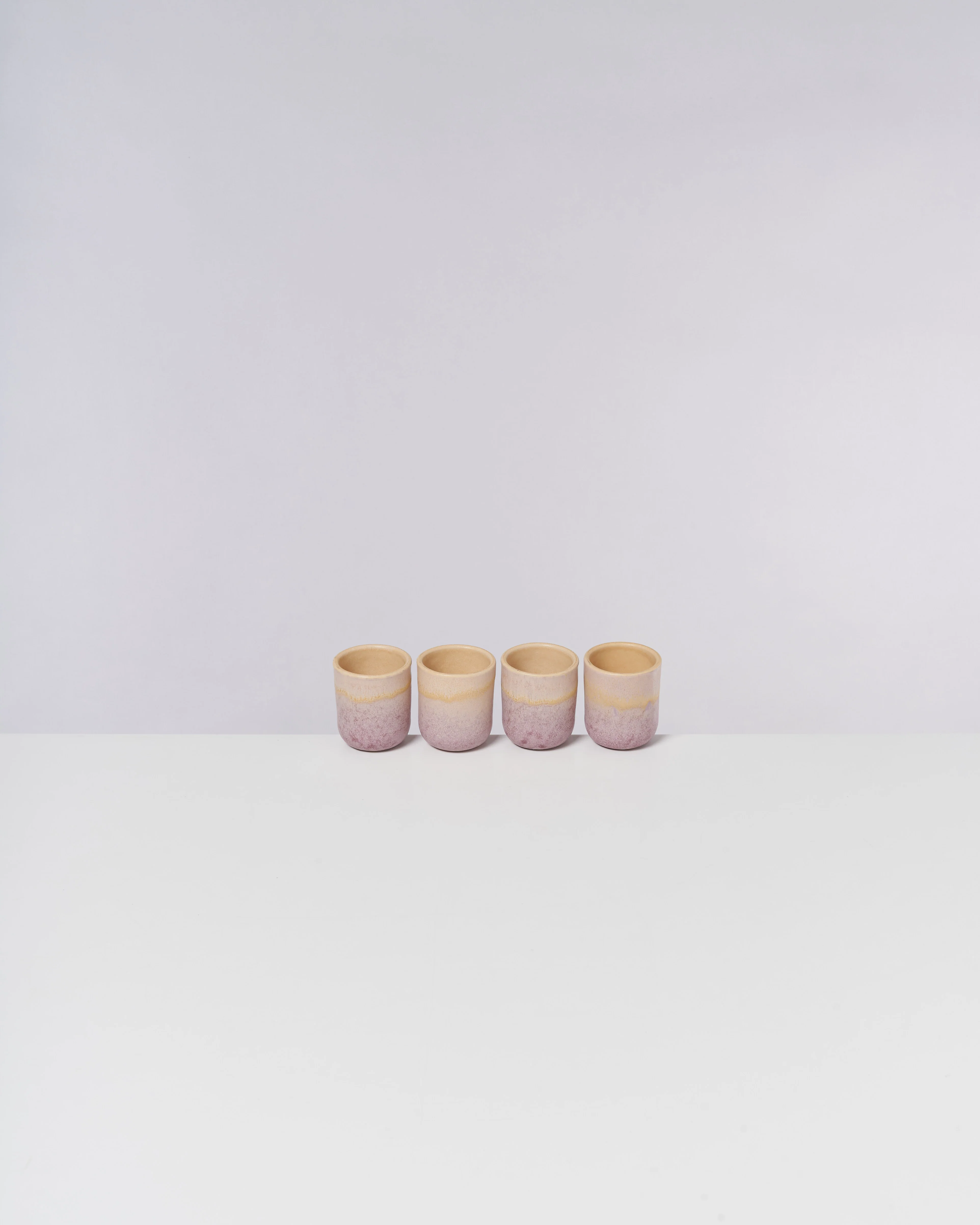 Copa Alto Espressobecher apricot flieder 4er-Set