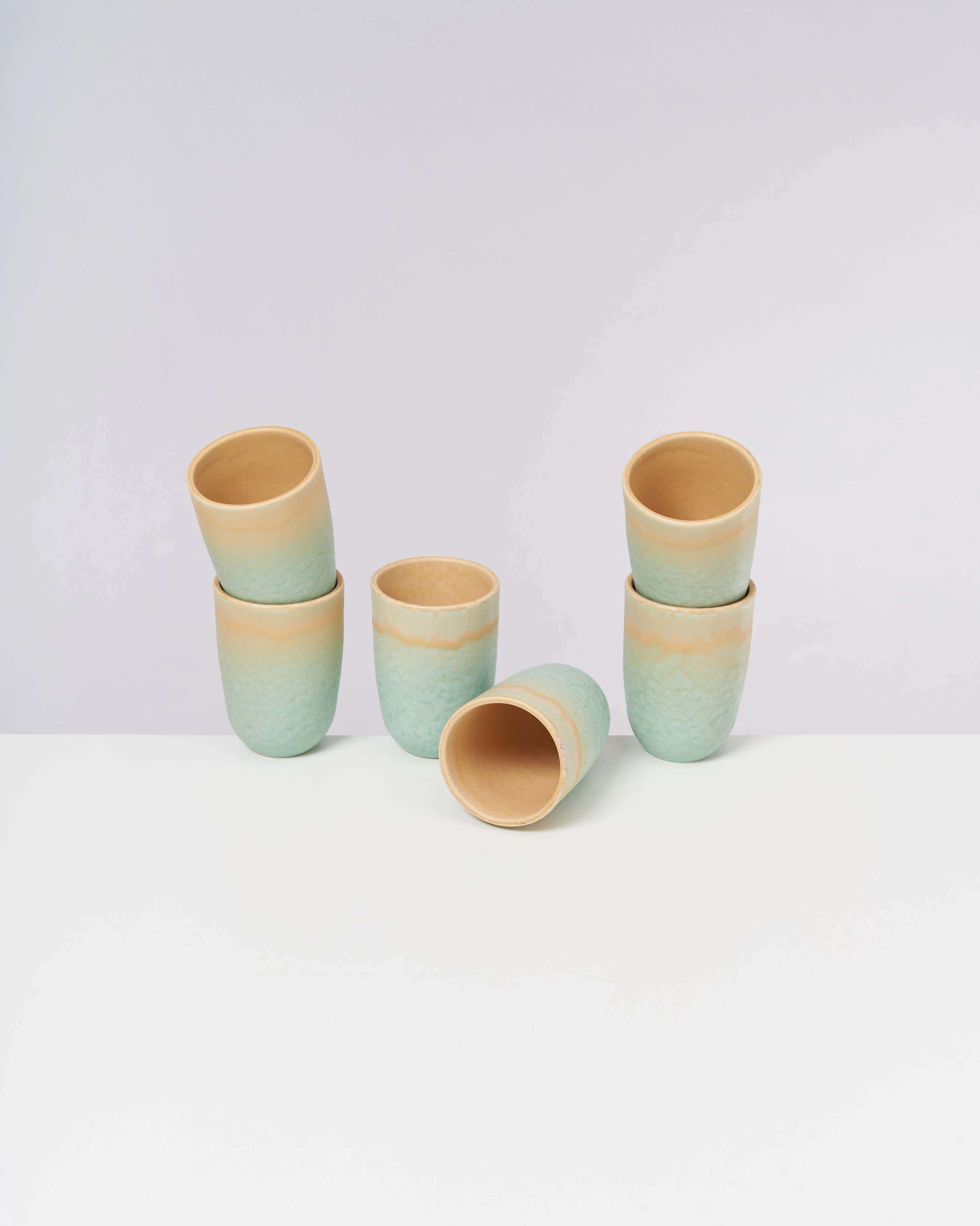 Copa Alto Becher groß apricot mint 6er-Set