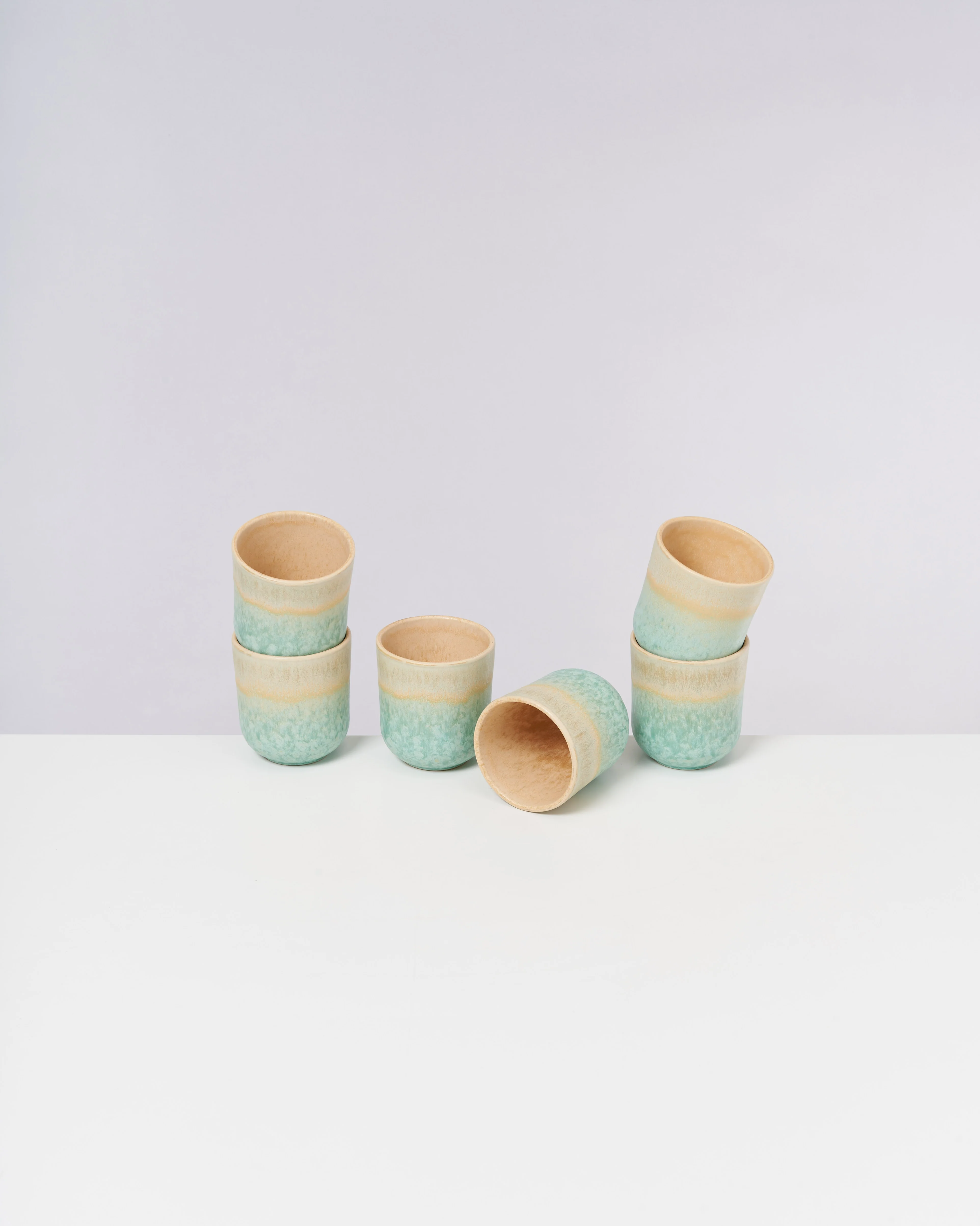 Copa Alto Becher klein apricot mint 6er-Set