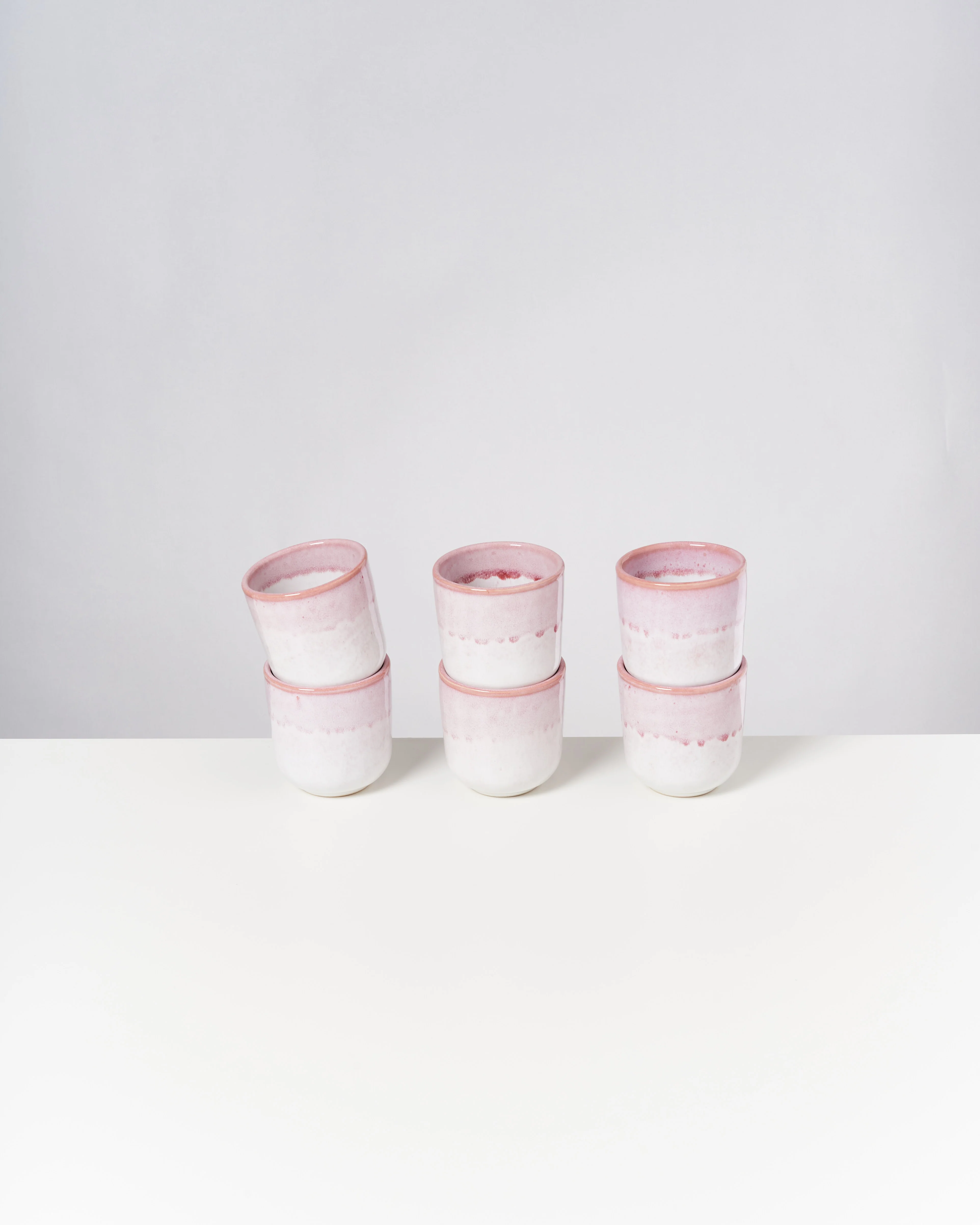 Copa Alto Becher klein rosa weiß 6er-Set - Image 3