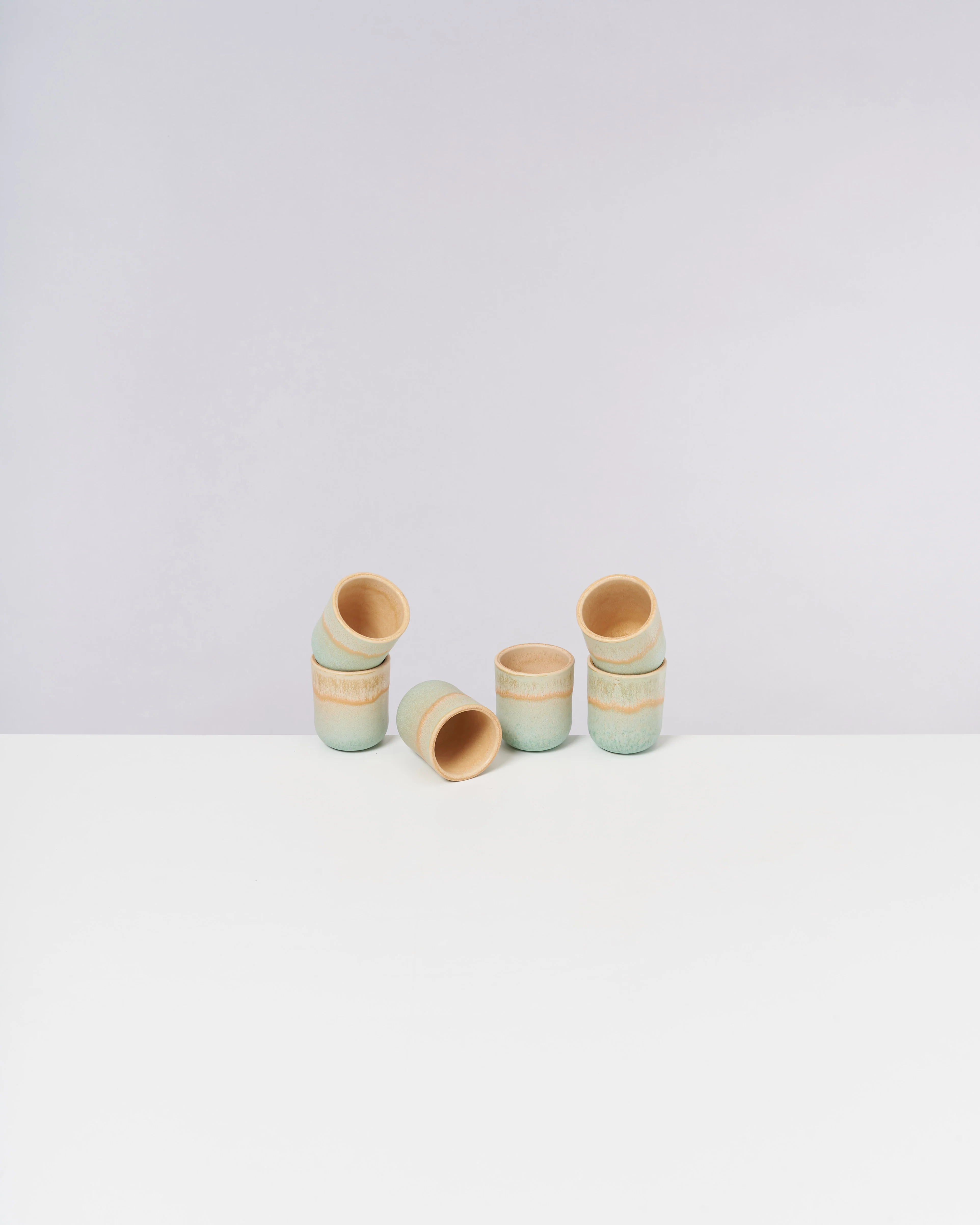 Copa Alto Espressobecher apricot mint 6er-Set