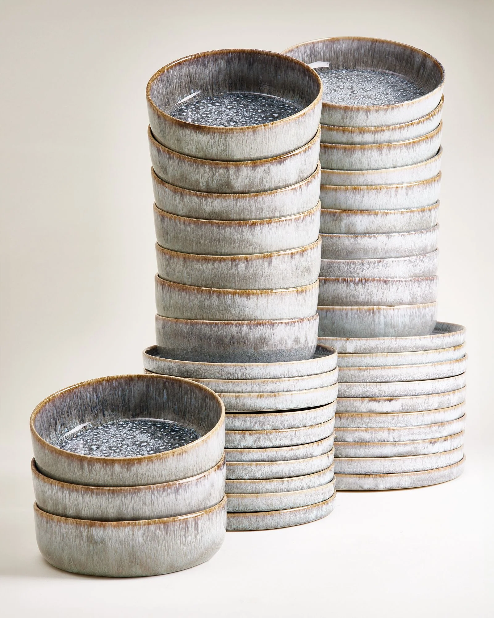 Cordoama Geschirr-Set grau 40-teilig