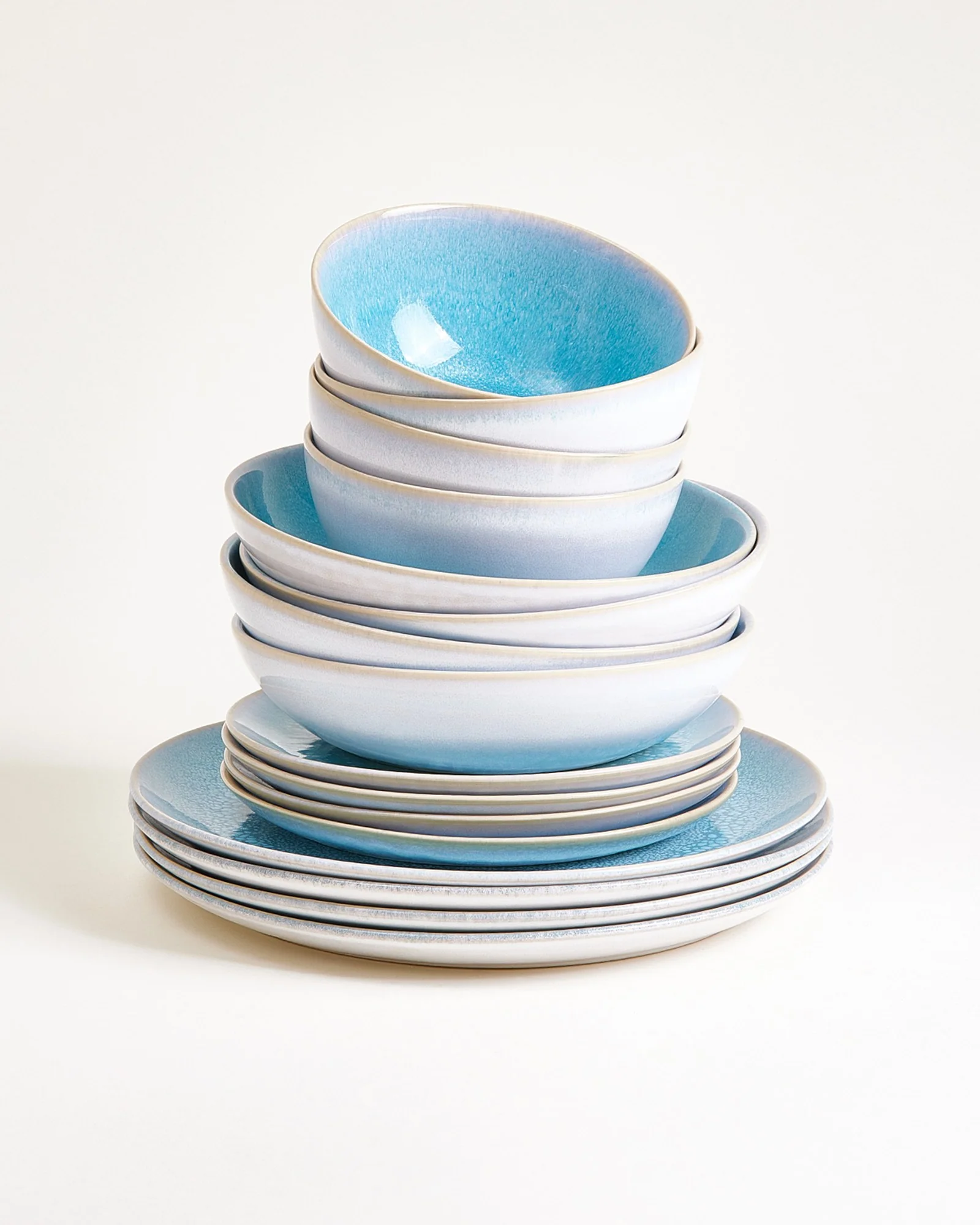 Cordoama Geschirr-Set classic aqua 16-teilig