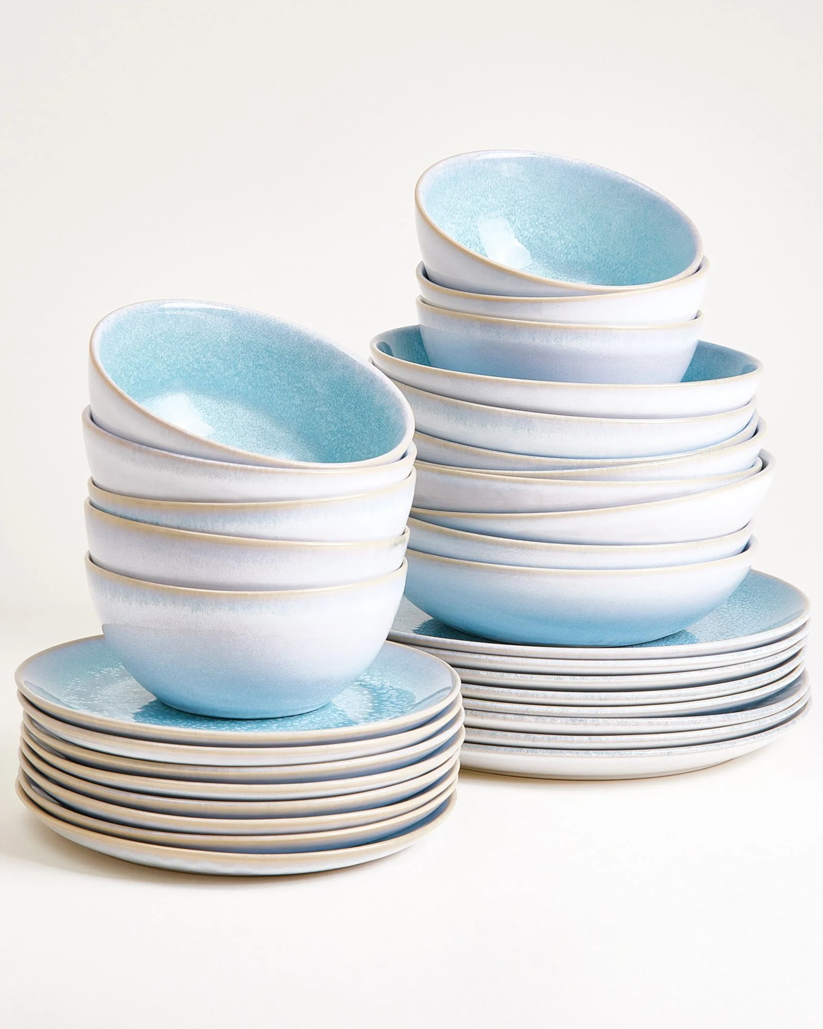 Cordoama Geschirr-Set classic aqua 32-teilig