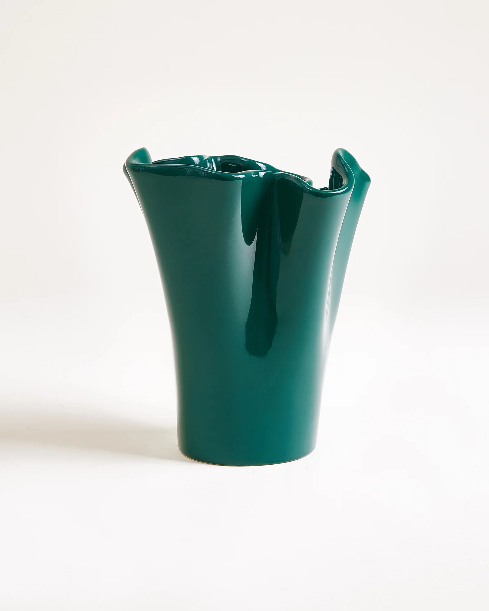 Duna Vase M dunkelgrün