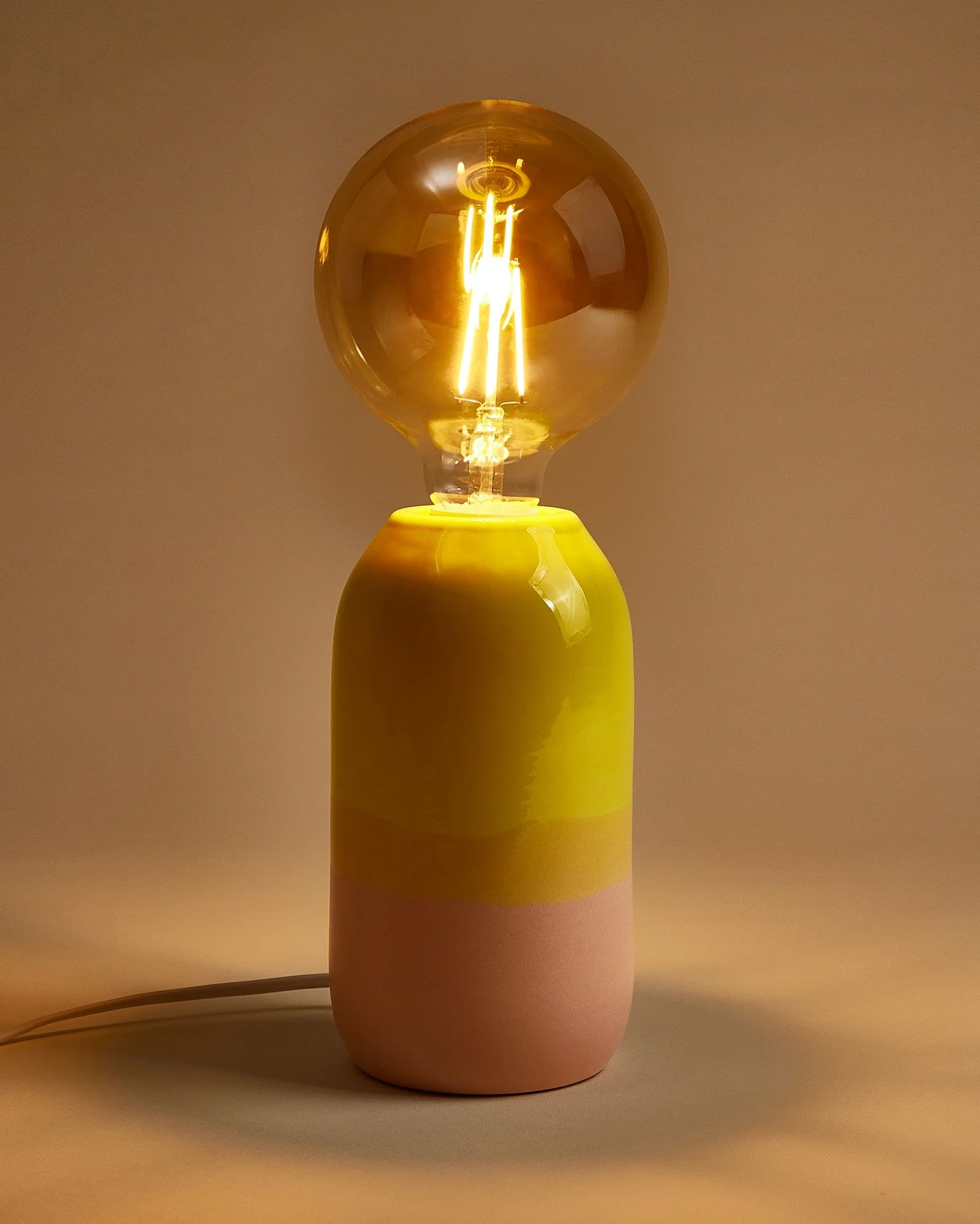 Farol Keramiklampe gelb rosé - Image 2