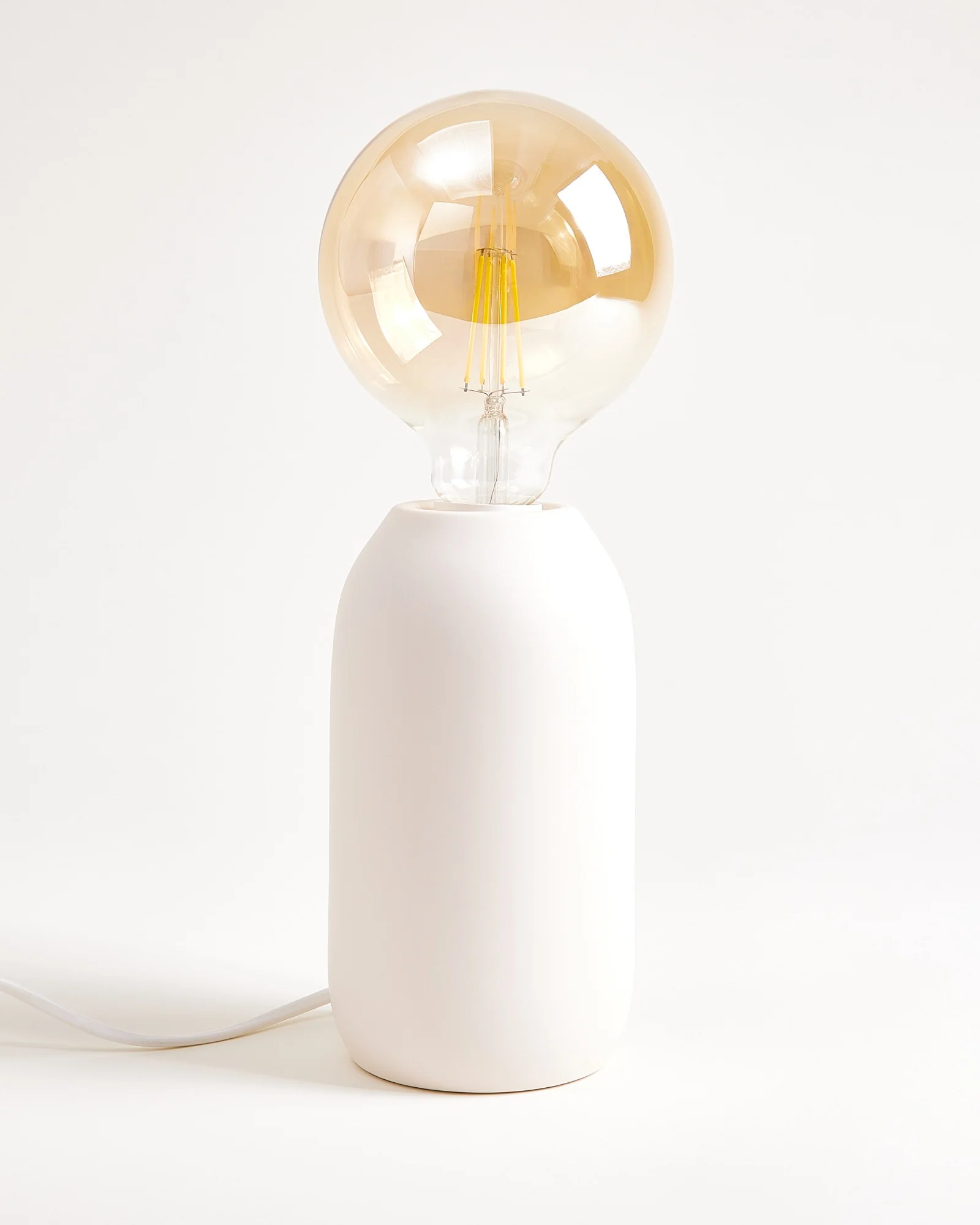 Farol Keramiklampe matt sand