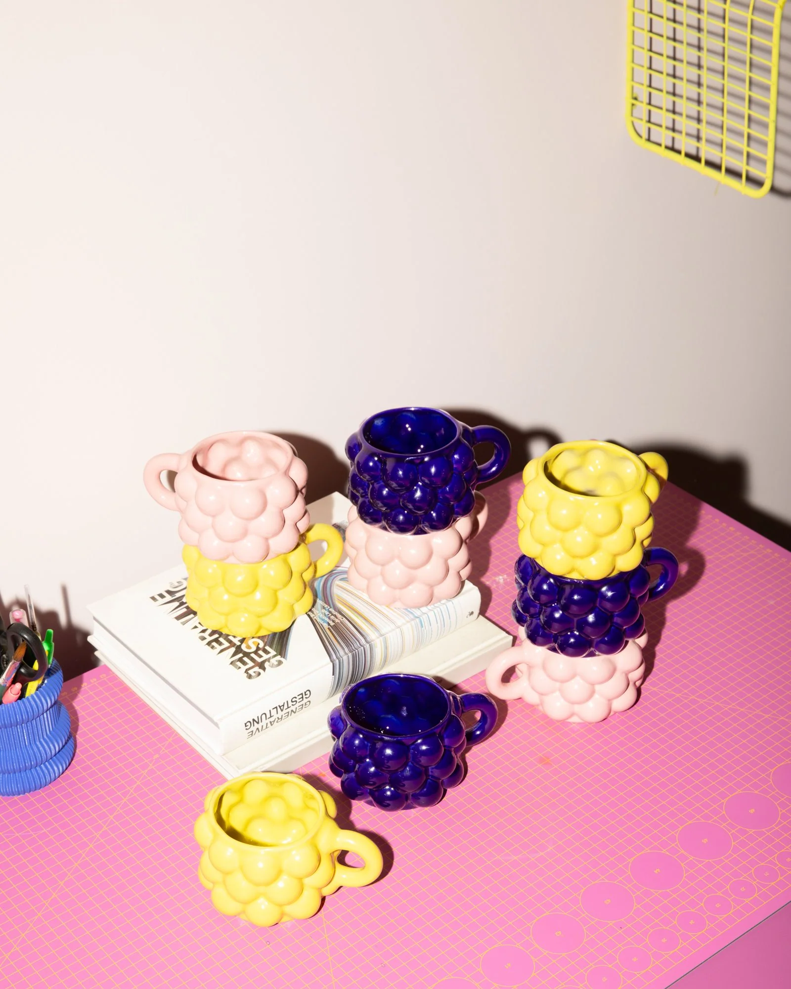 MaM x Patrick Vogel Geschenk-Set Tasse groß rosa dunkelblau 3-teilig - Image 5