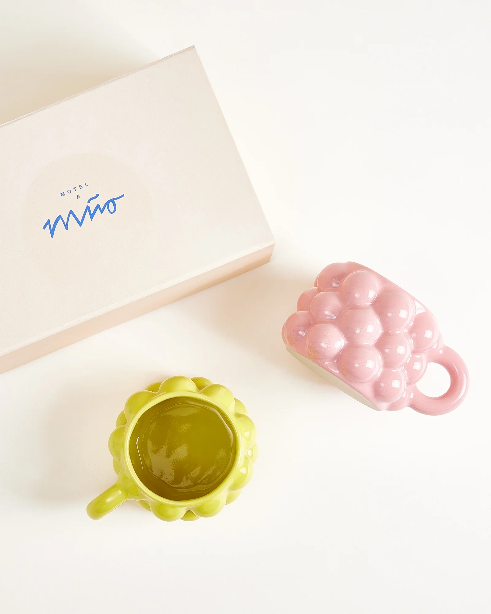 MaM x Patrick Vogel Geschenk-Set Tasse groß rosa gelb 3-teilig - Image 2