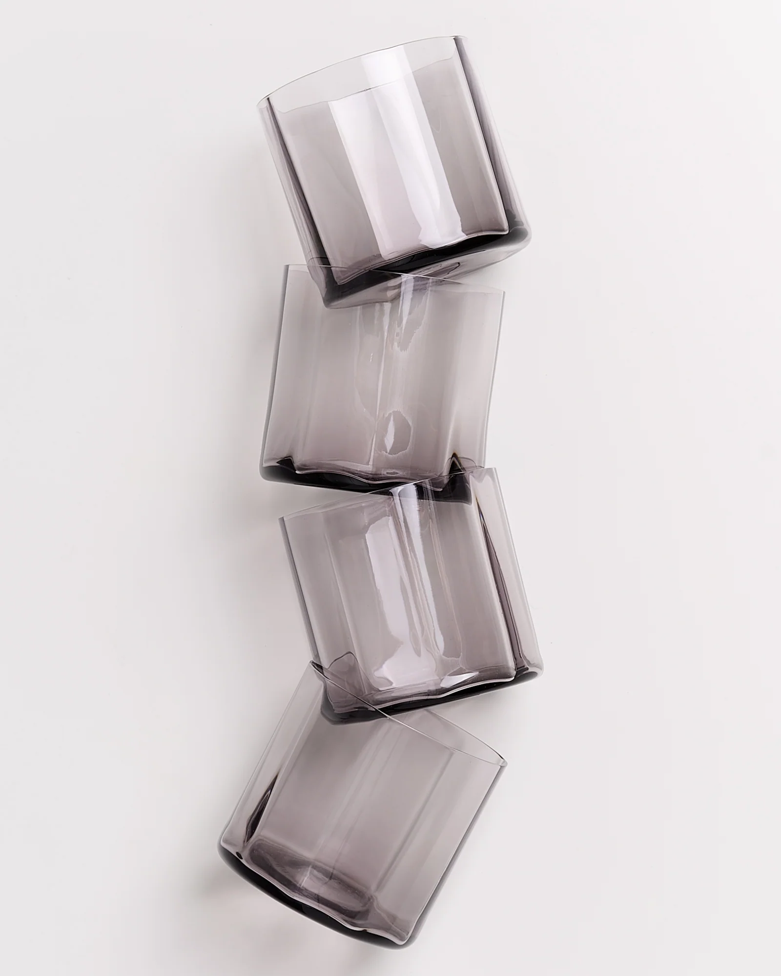 Joia Glas klein flower grau 4er-Set - Image 2