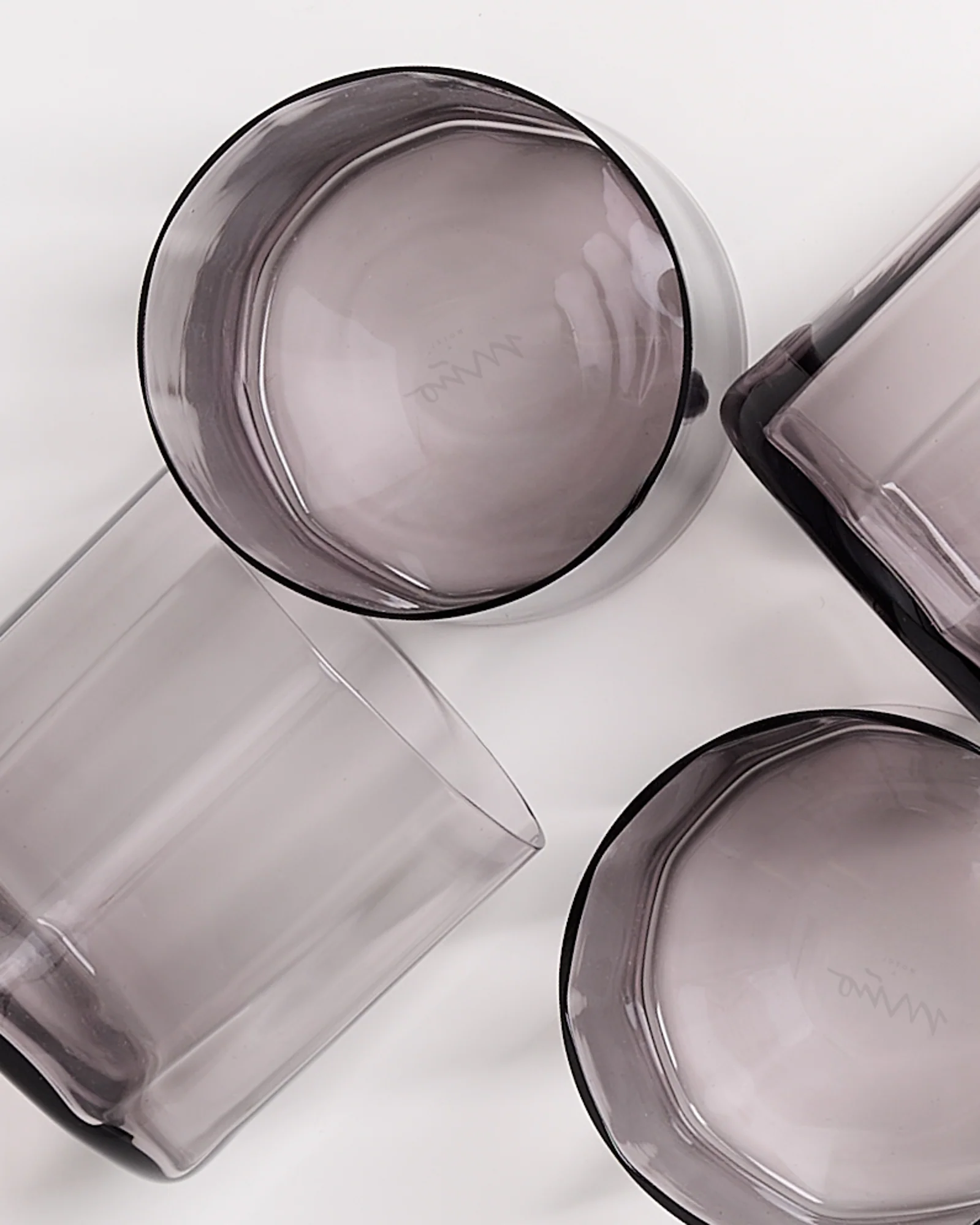 Joia Glas klein flower grau 4er-Set - Image 3