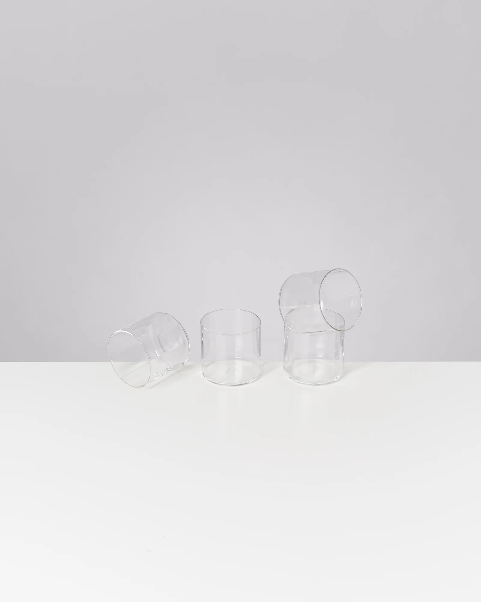 Joia Glas klein flower transparent 4er-Set