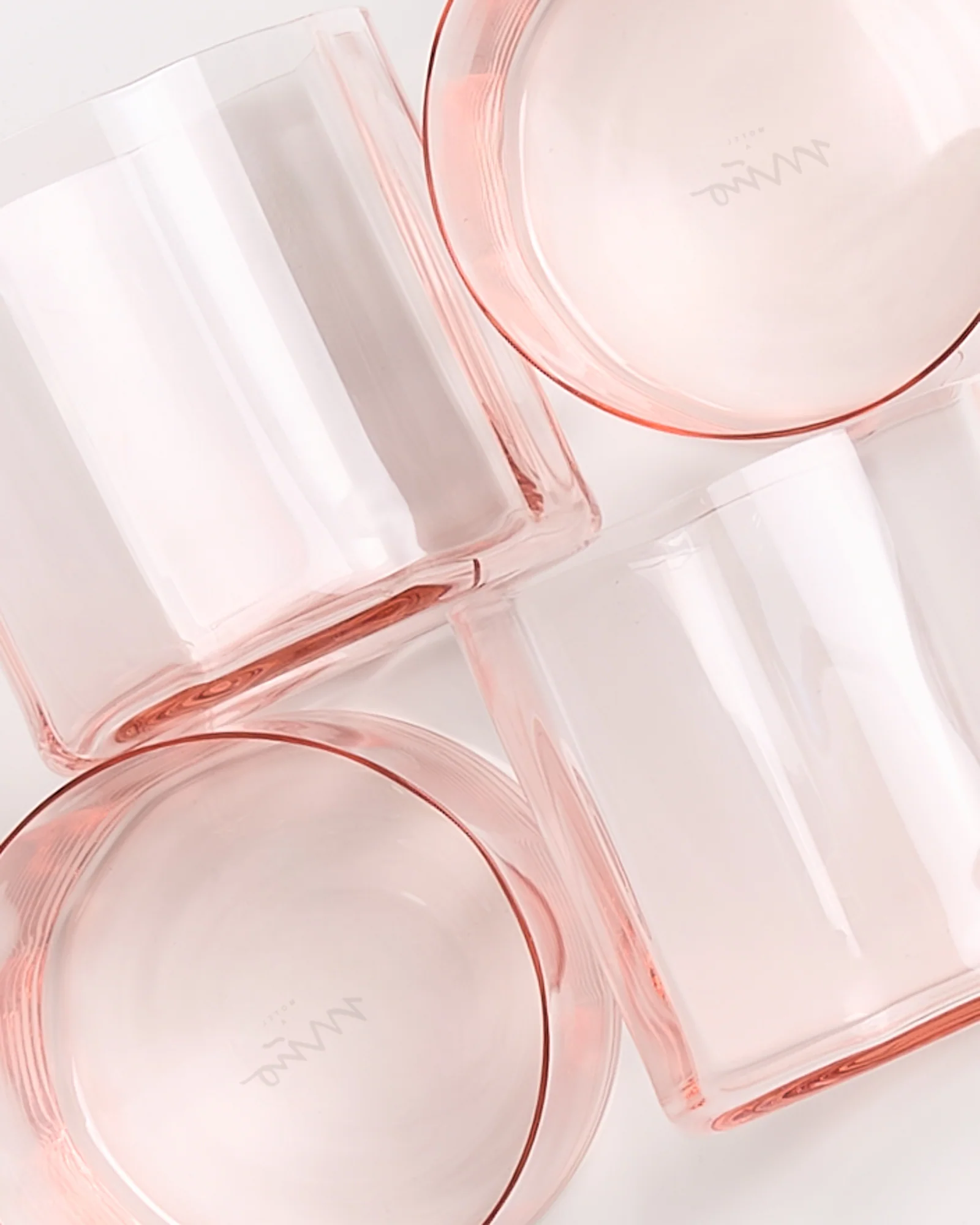 Joia Glas klein flower rosé 4er-Set - Image 3