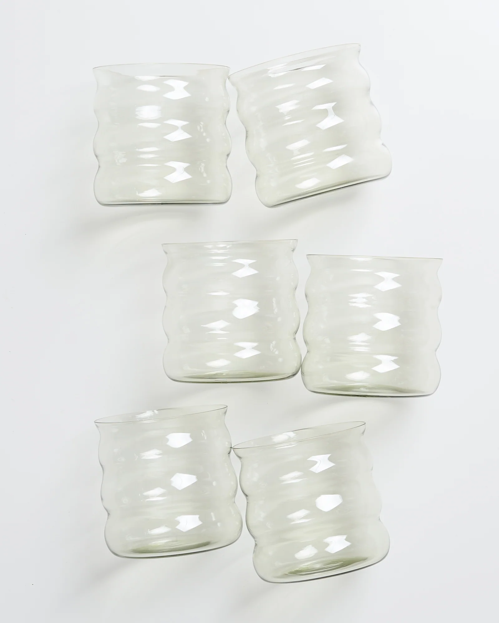 Joia Glas klein bubble smaragd 6er-Set - Image 3