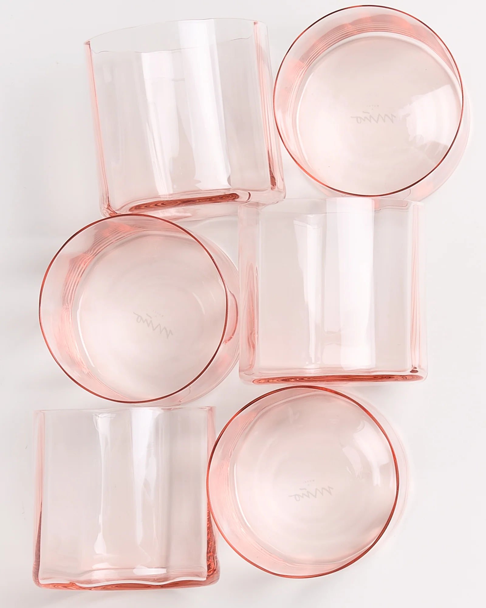 Joia Glas klein flower rosé 6er-Set - Image 2