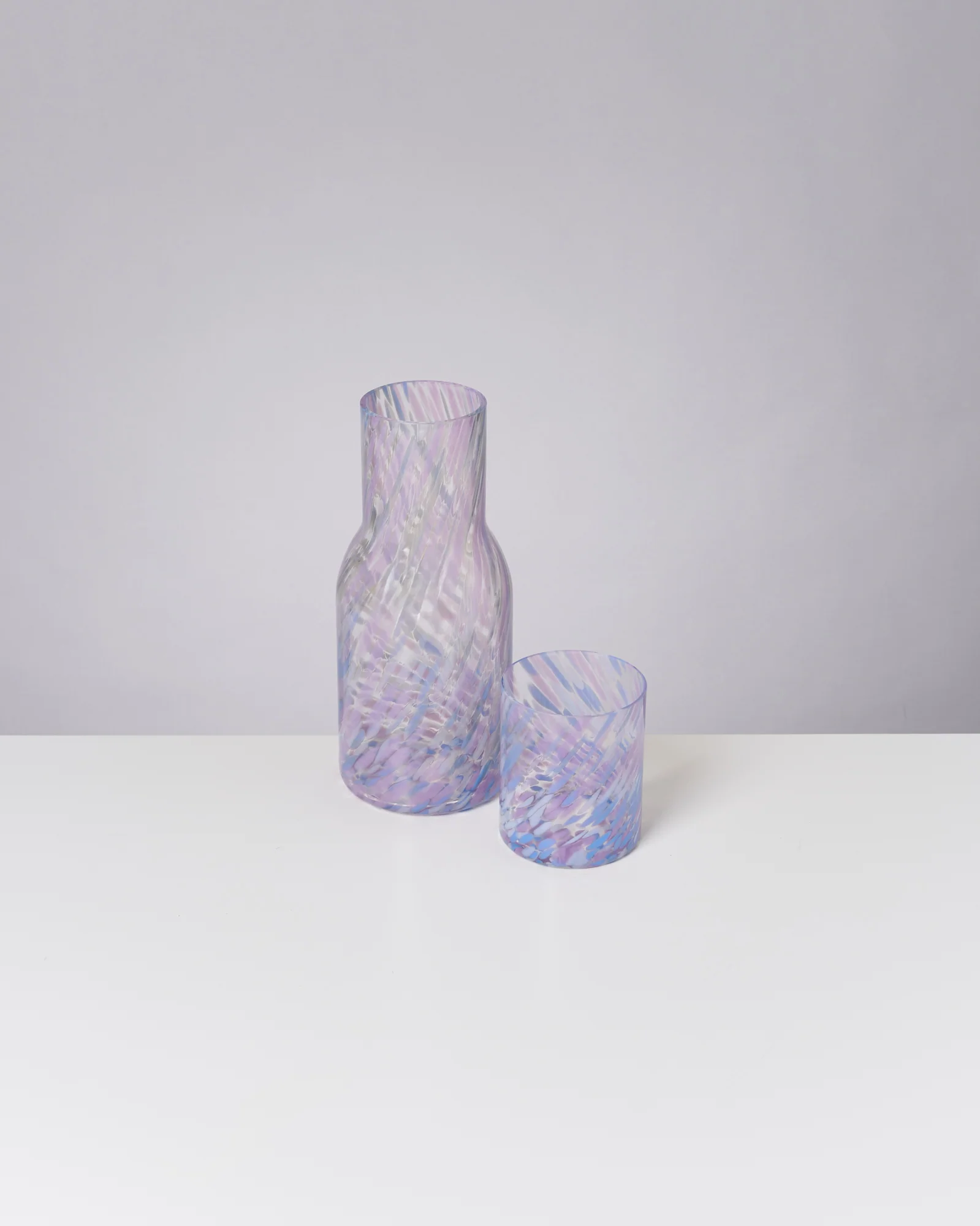 Joia Glas groß drops blau lila - Image 4
