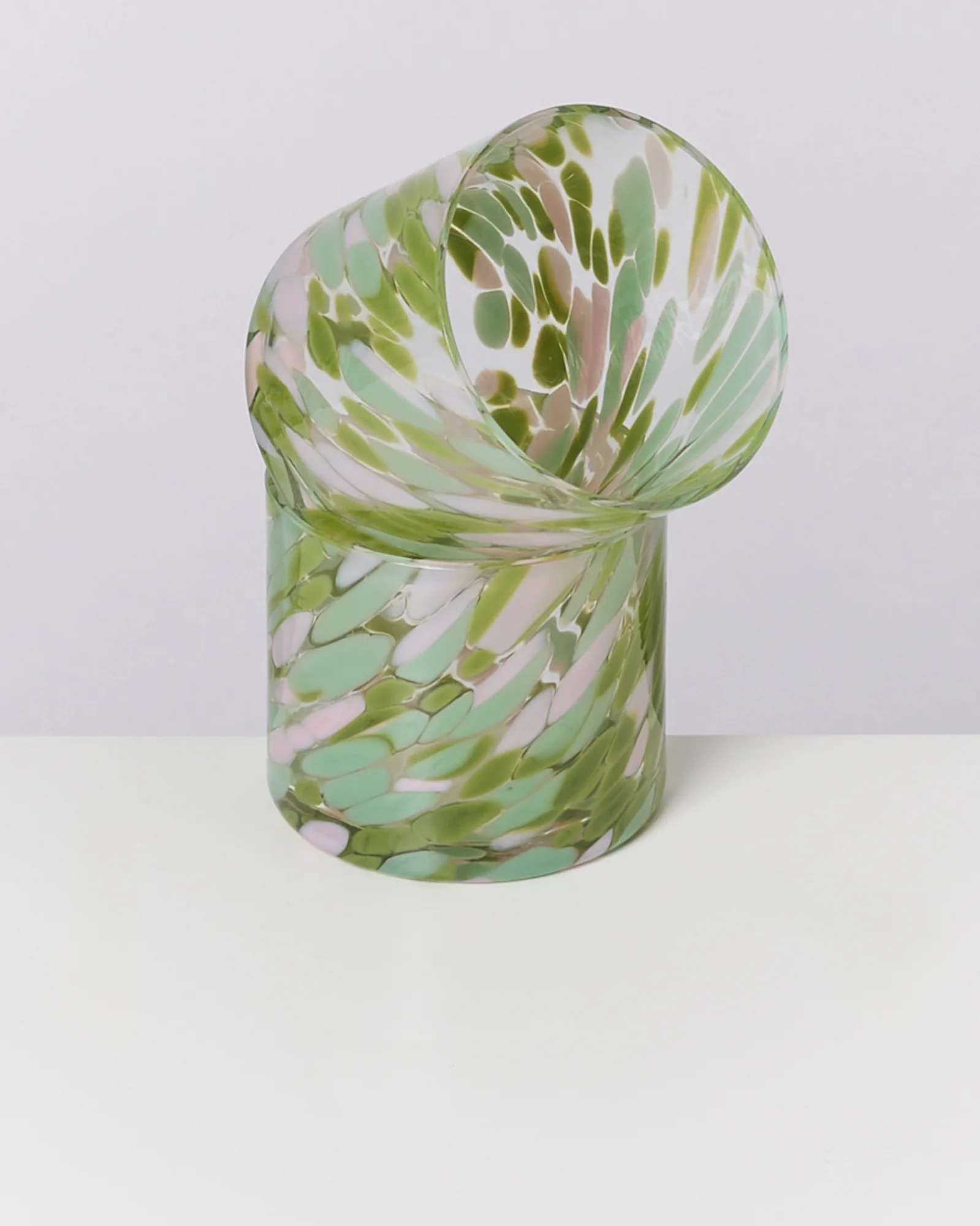 Joia Glas klein drops grün rosa - Image 4