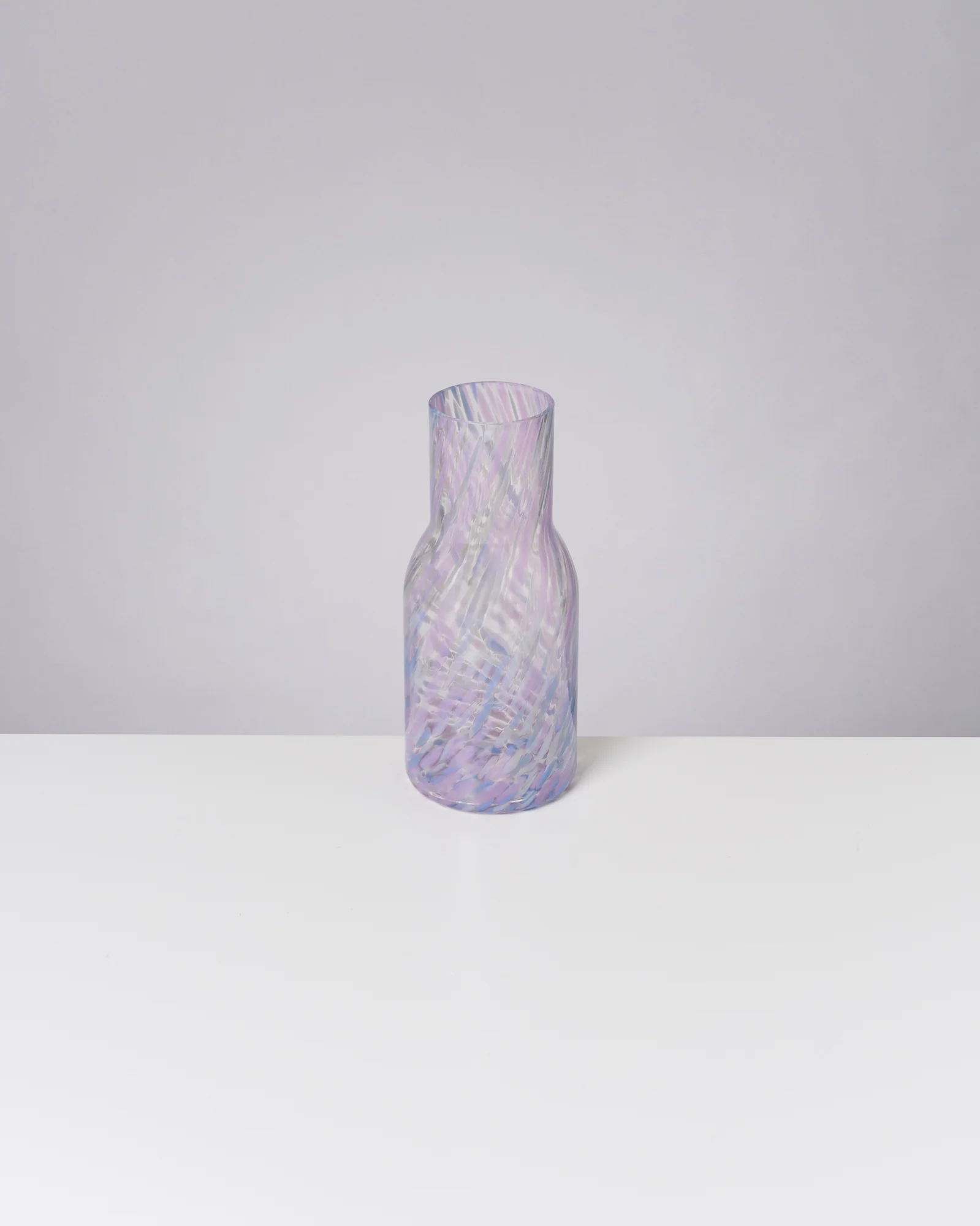 Joia Glaskaraffe drops blau lila