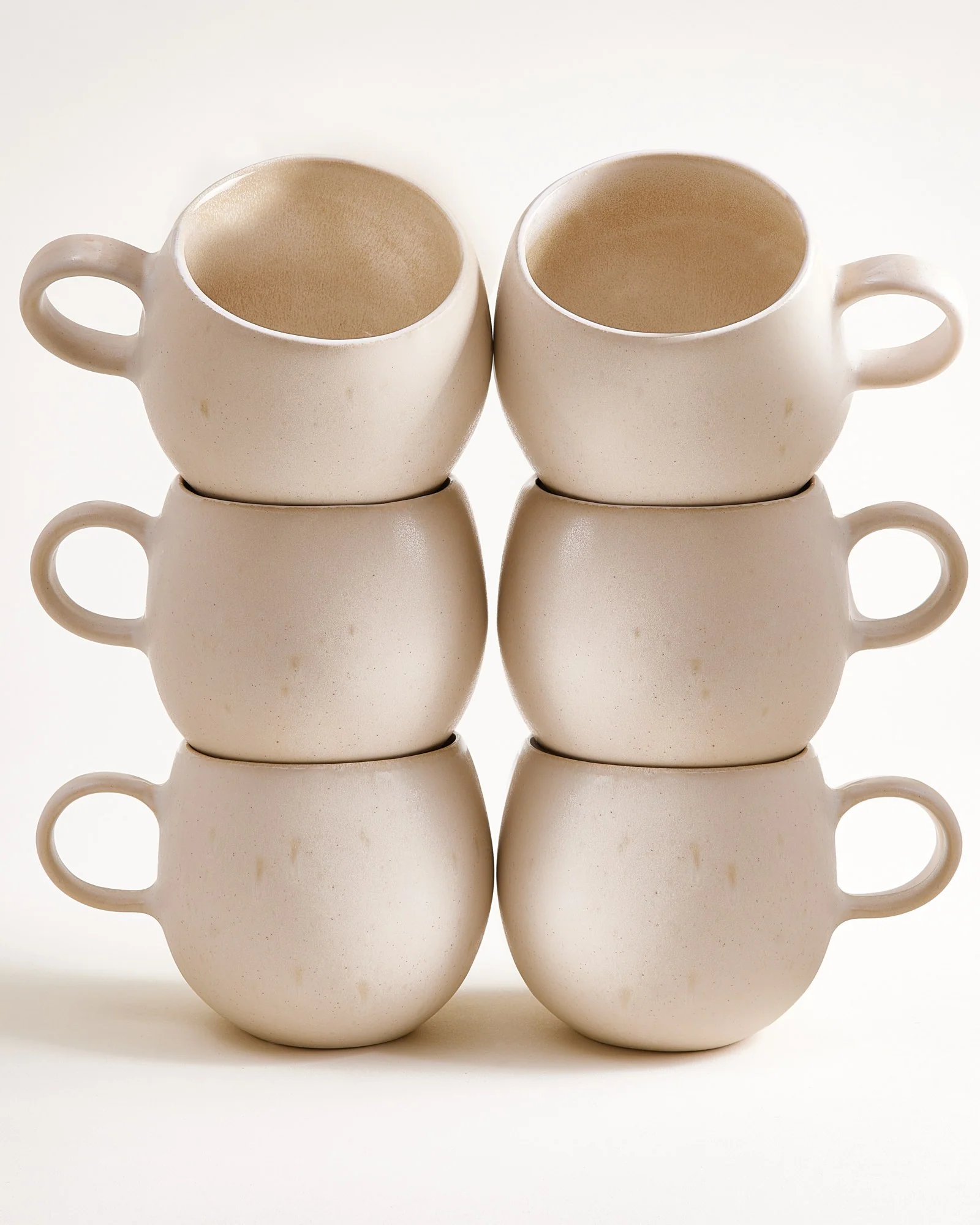 Lorosa Tasse groß sand 6er-Set